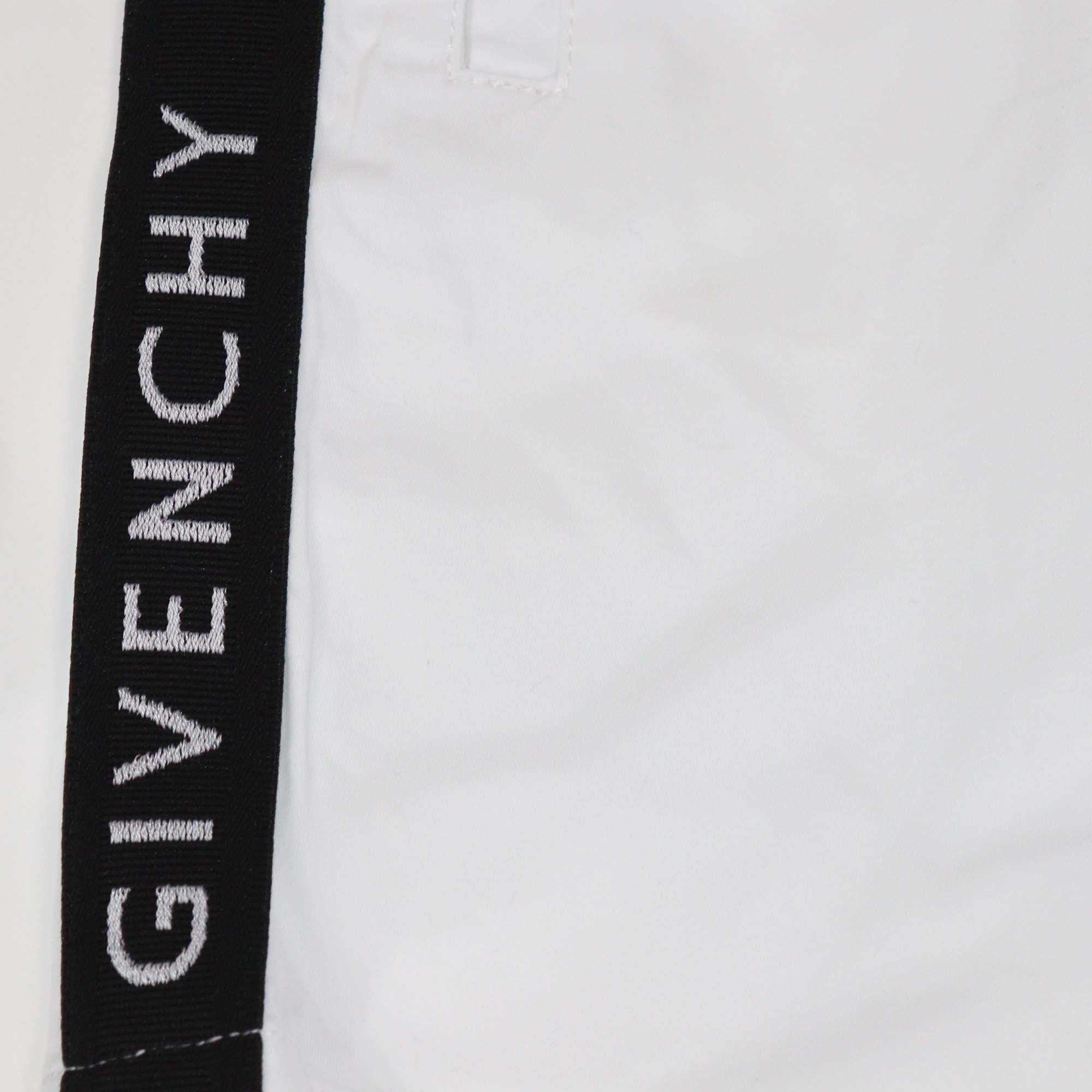 Givenchy Kids White Zip Up Short Sleeve Shirt & Short Set