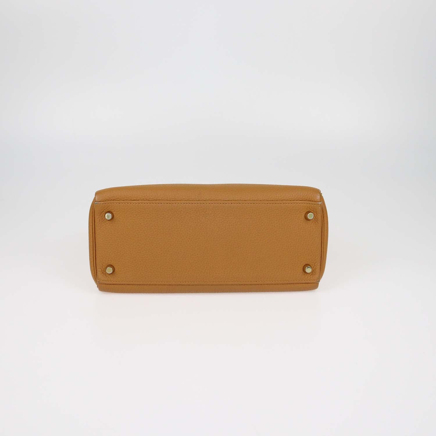 Hermes Biscuit Clemence Leather Gold Hardware Kelly Retourne 28 Bag
