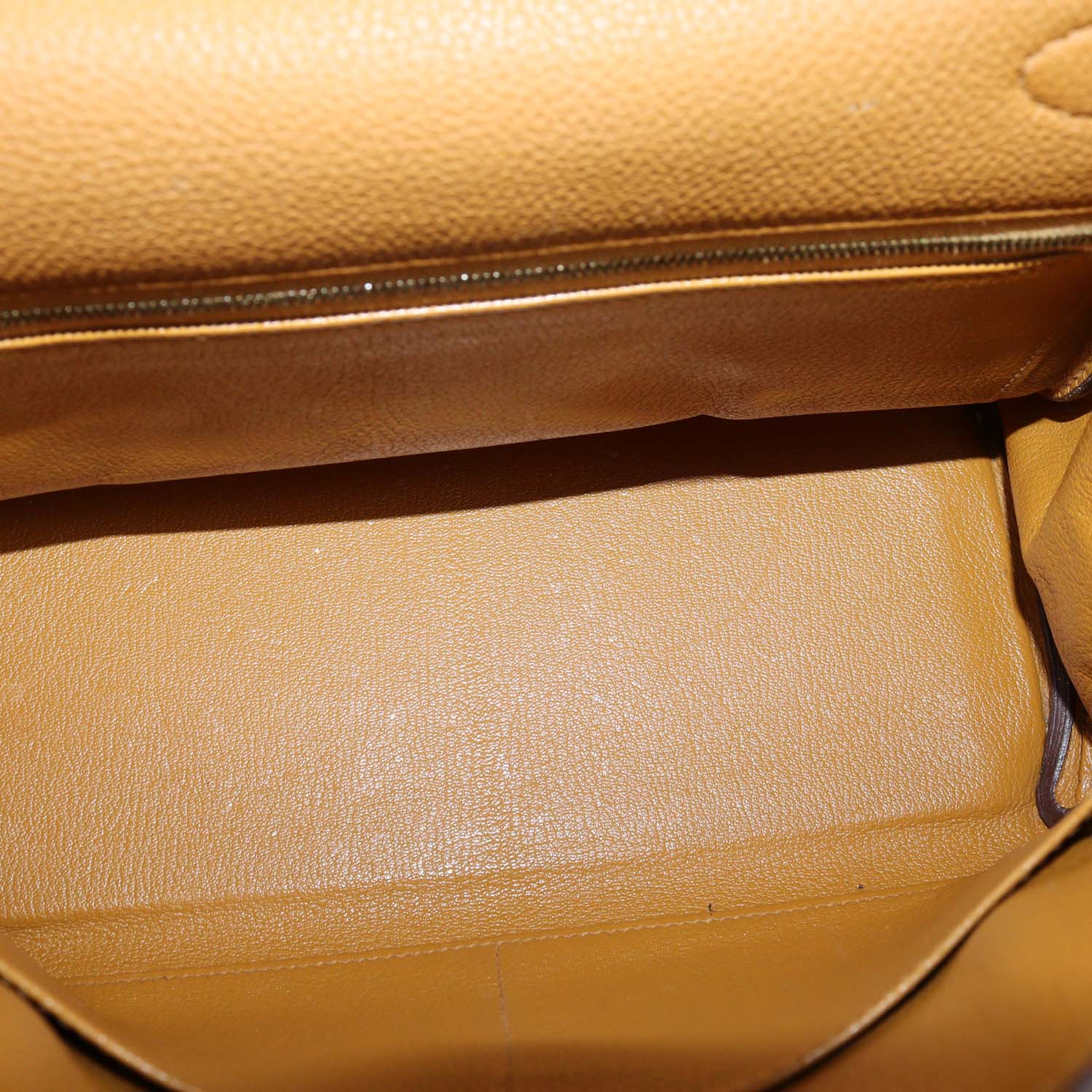 Hermes Biscuit Clemence Leather Gold Hardware Kelly Retourne 28 Bag