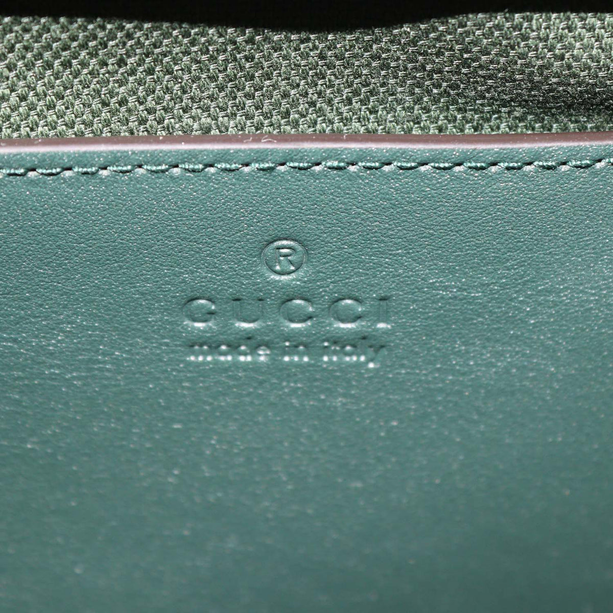 Gucci Green Leather Small Diana Tote
