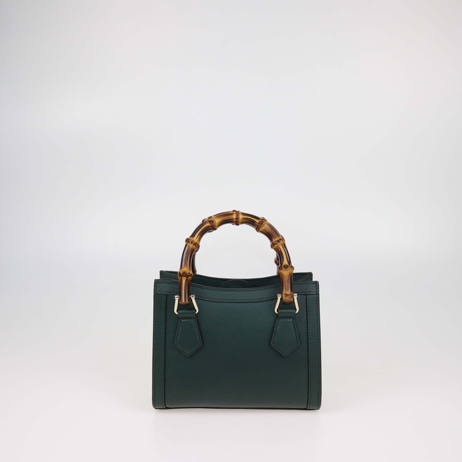 Gucci Green Leather Small Diana Tote