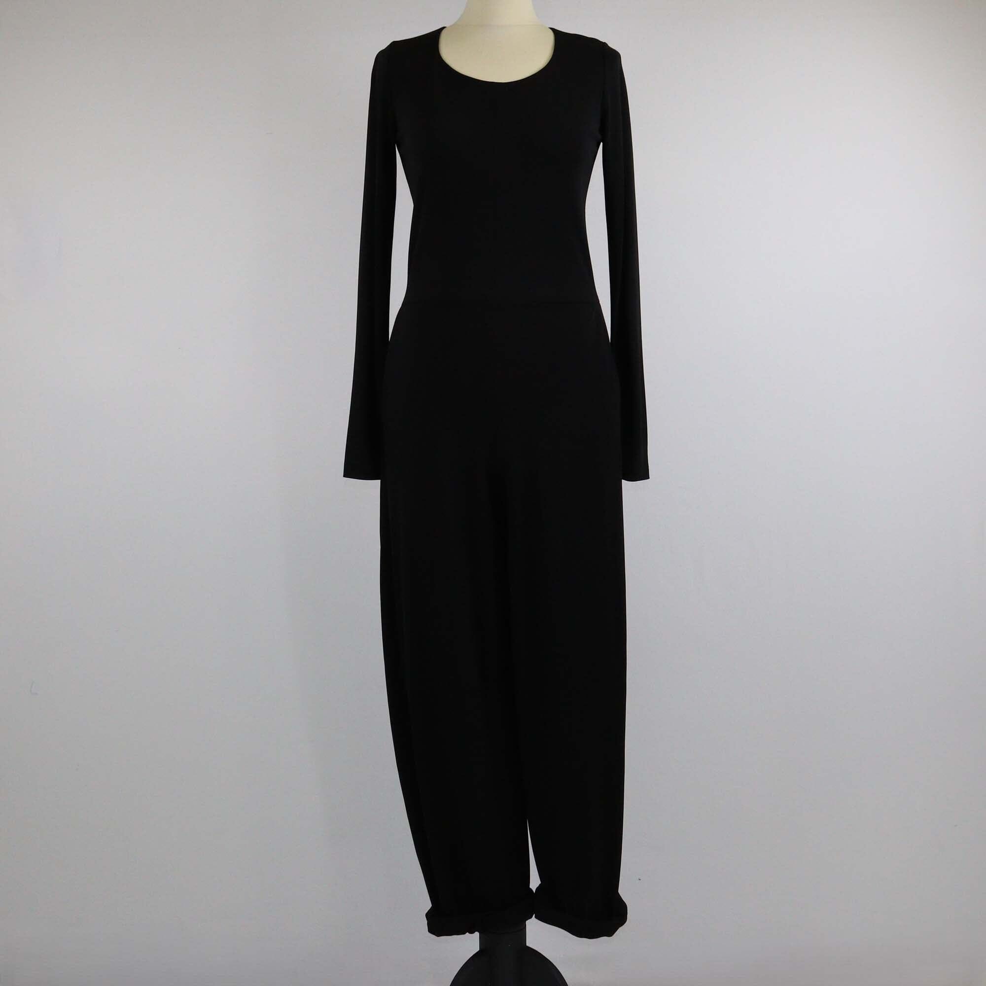 Saint Laurent Black Longsleeve Jumpsuit Womens Saint Laurent