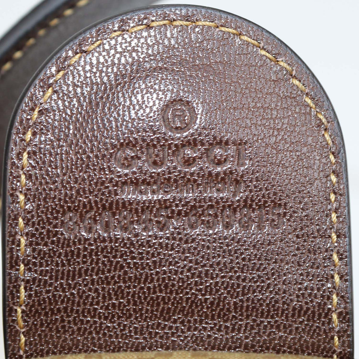 Gucci Brown Varnished Coated Canvas Small Giglio Tote