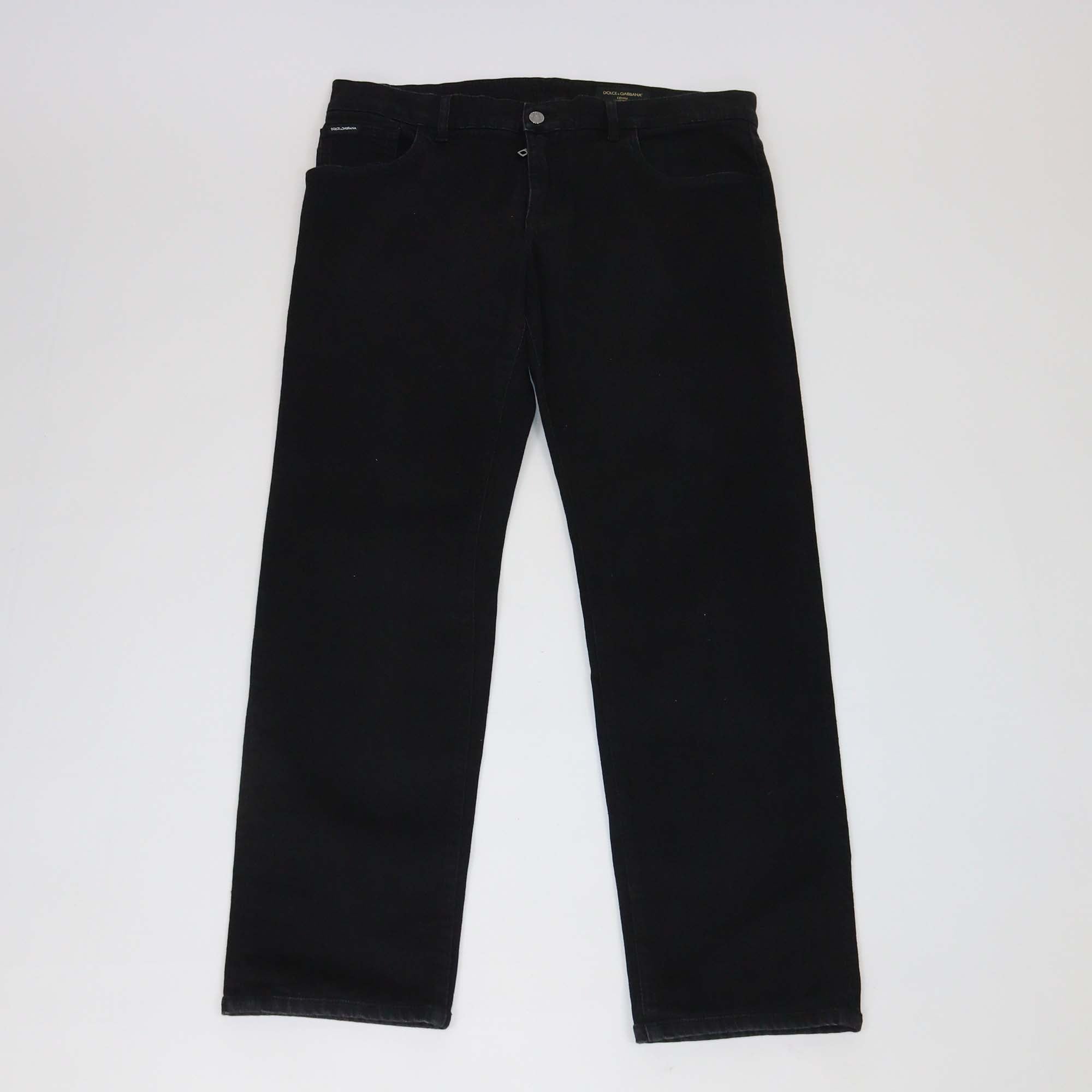 Dolce & Gabbana Black Denim Slim Fit Pants