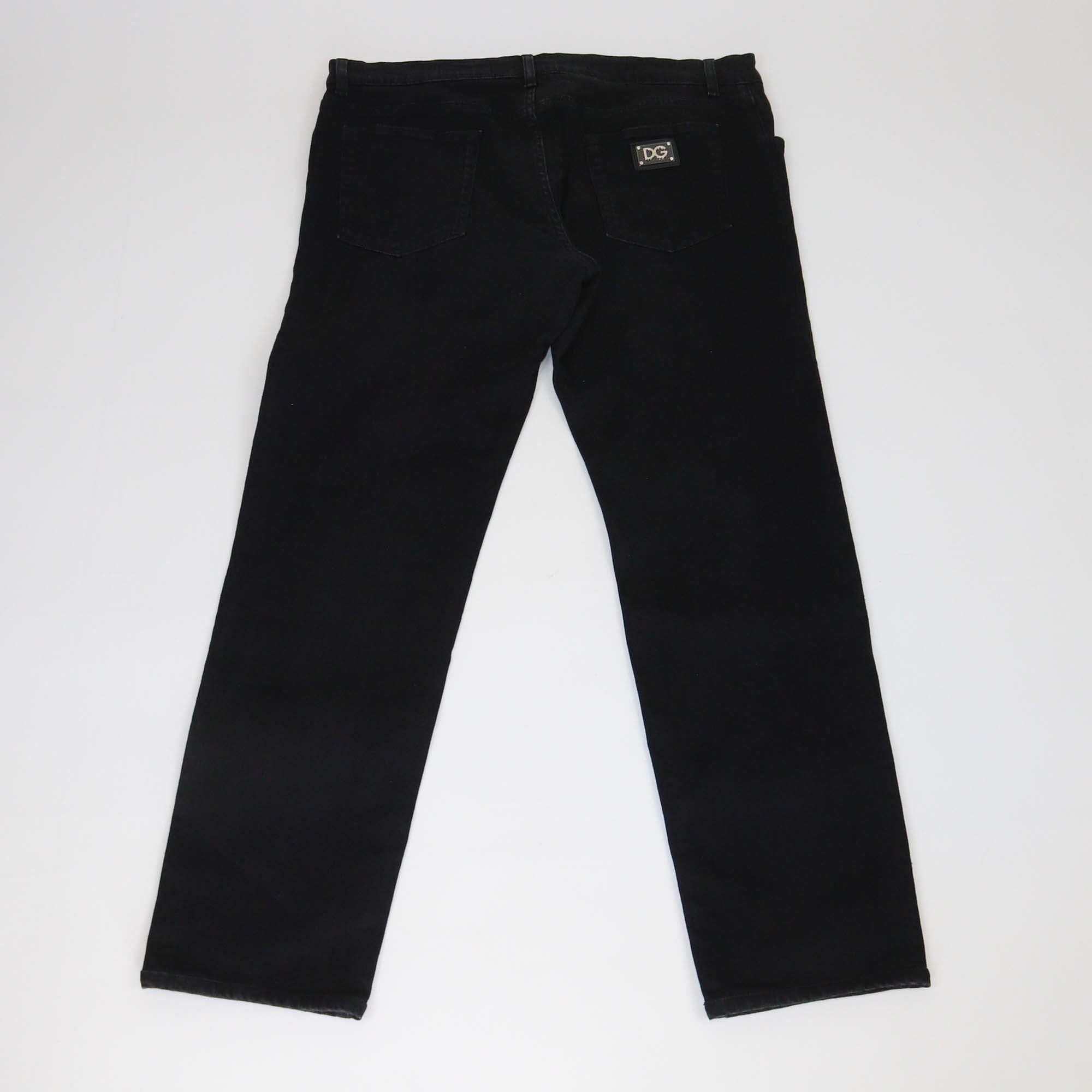 Dolce & Gabbana Black Denim Slim Fit Pants