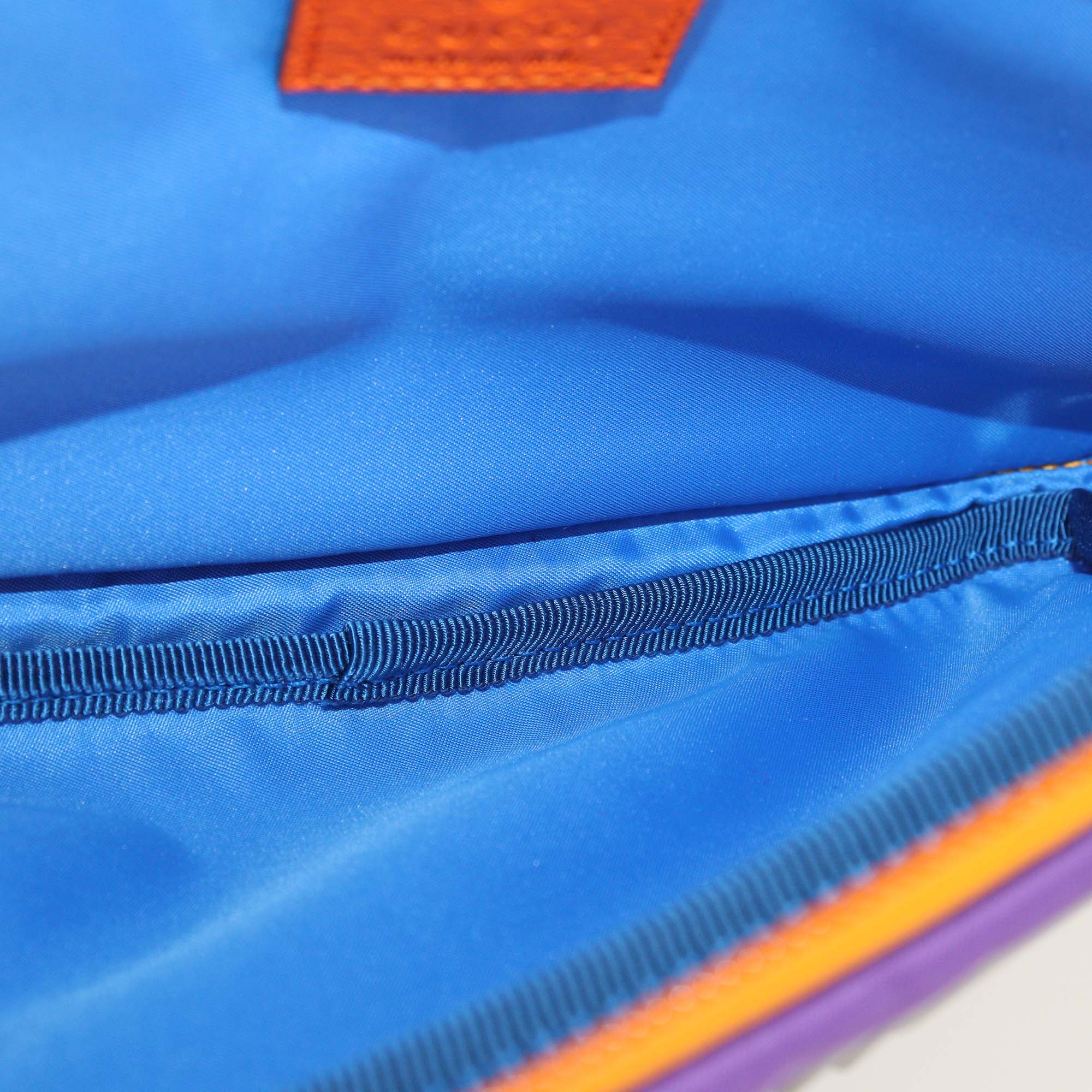 Gucci Tricolor Nylon and Rubber GG Logo Belt Bag