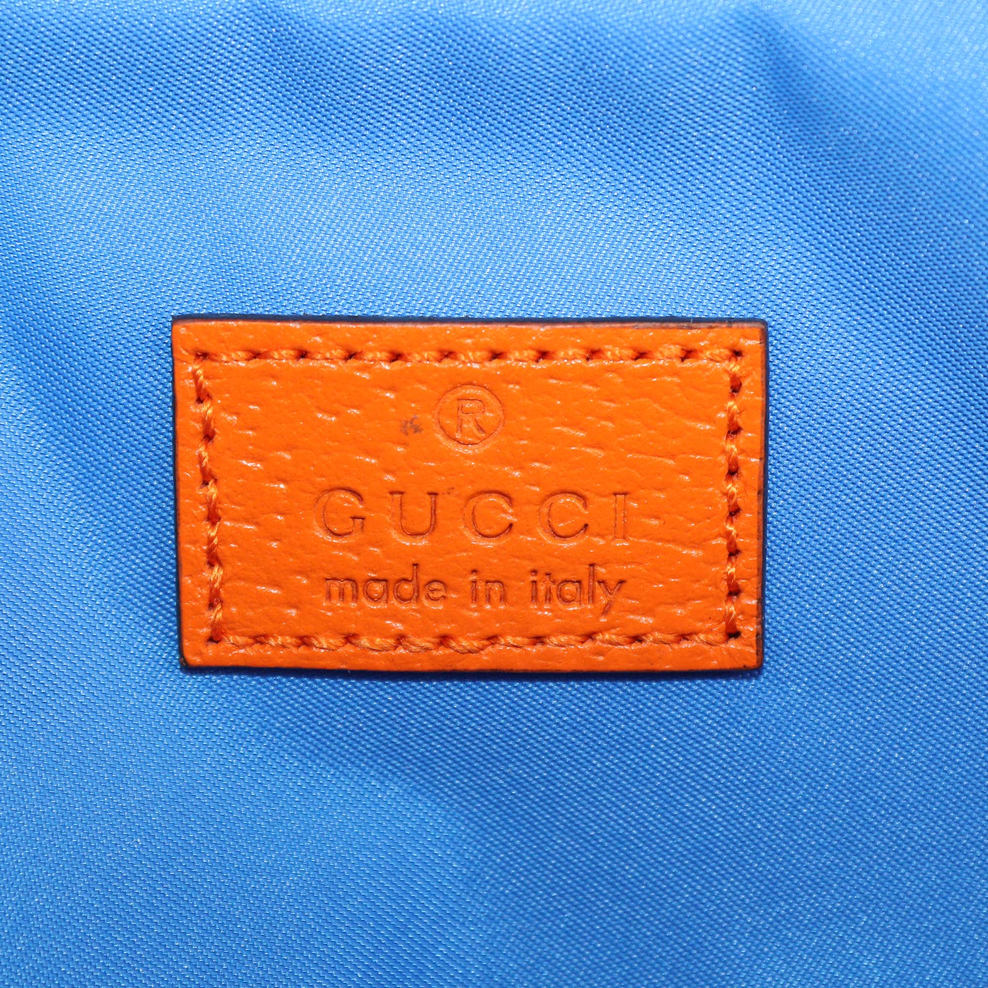 Gucci Tricolor Nylon and Rubber GG Logo Belt Bag