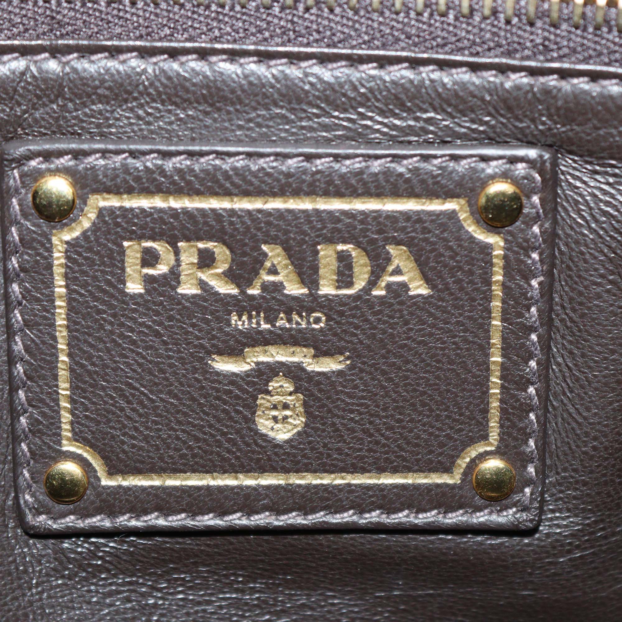 Prada Olive Green Alligator Zip Pouch