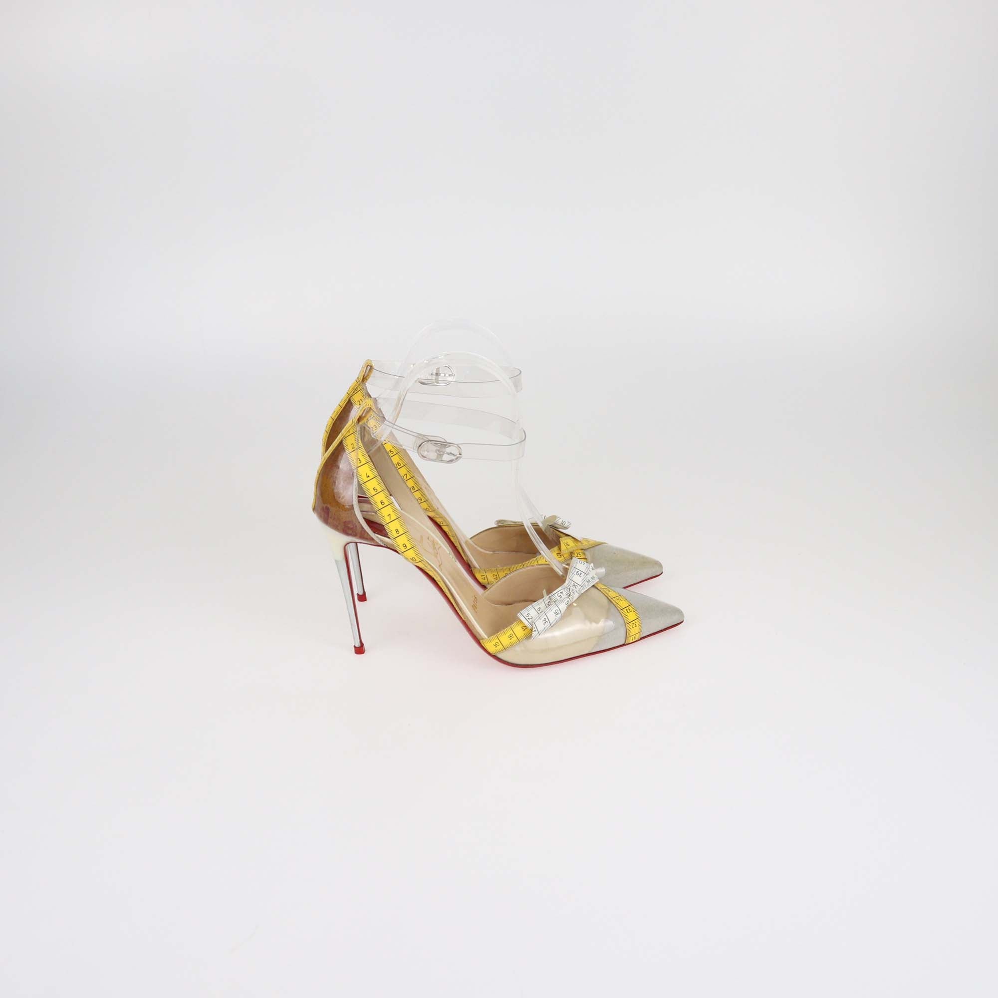 Christian Louboutin Multicolor/Clear PVC Metri Pumps