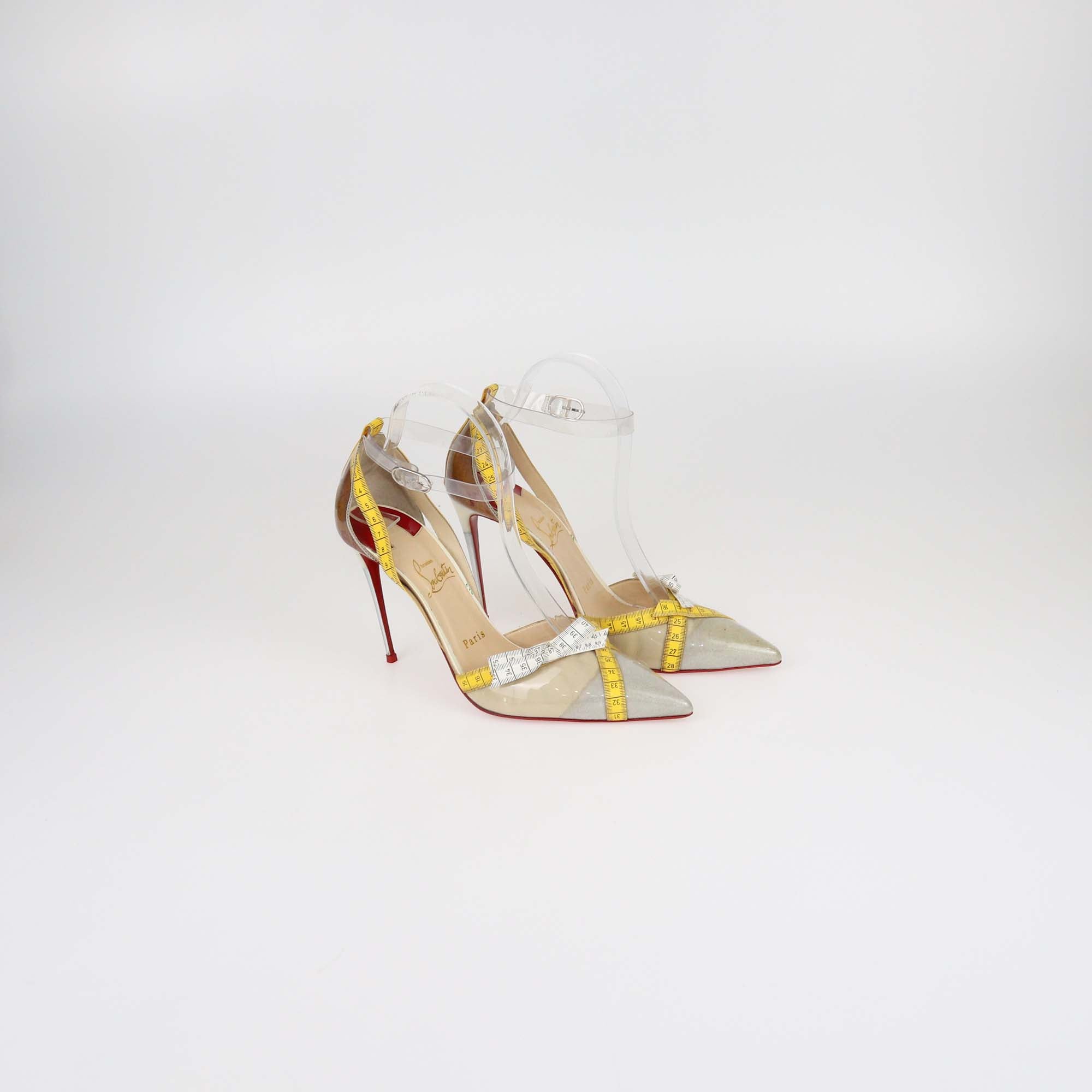 Christian Louboutin Multicolor/Clear PVC Metri Pumps