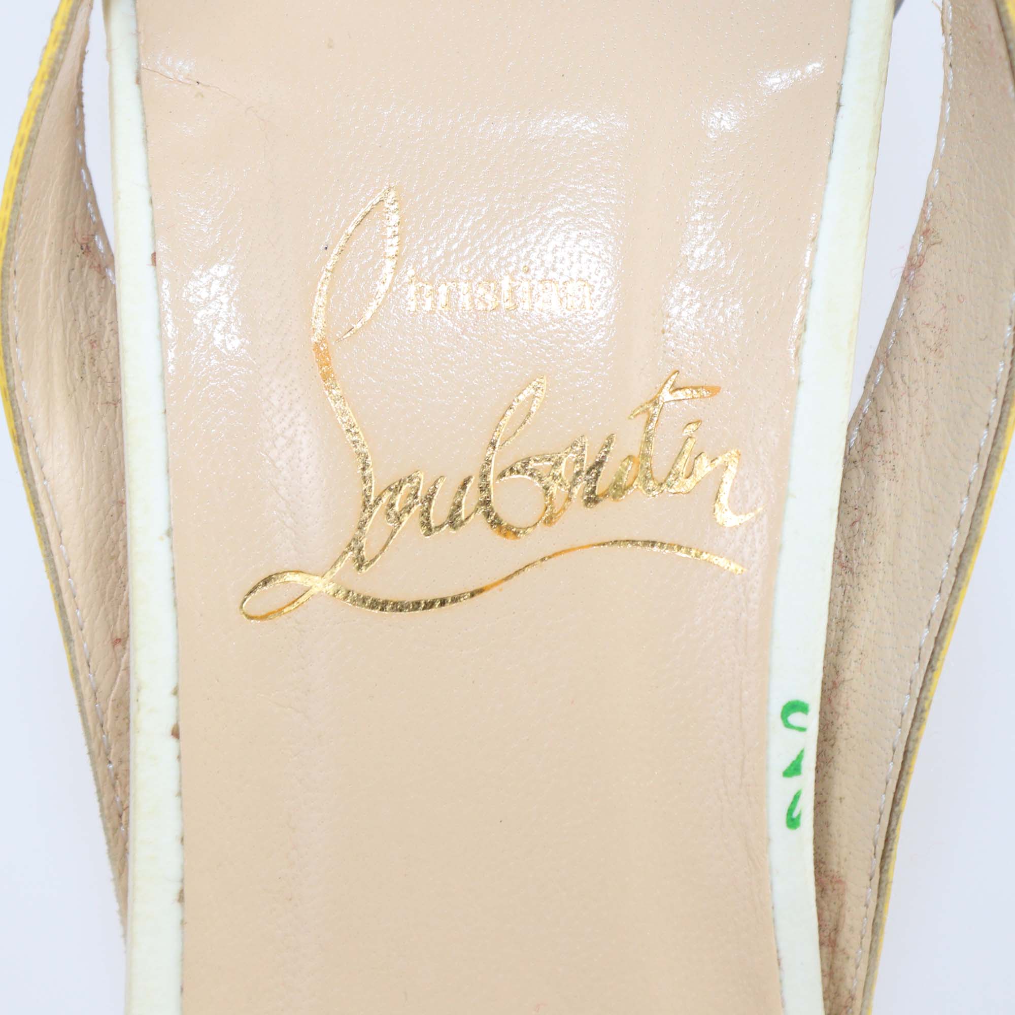 Christian Louboutin Multicolor/Clear PVC Metri Pumps