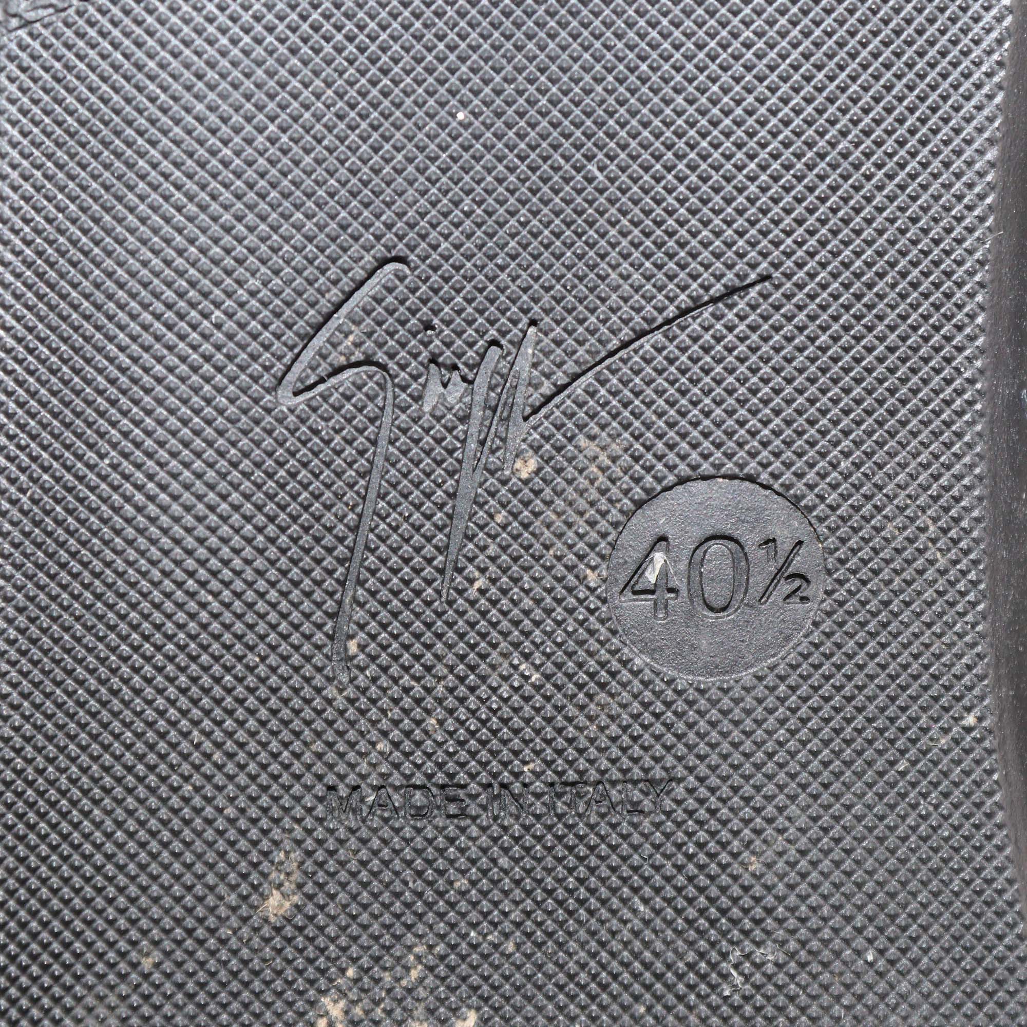 Giuseppe Zanotti Black Leather Over-the-Knee Boots