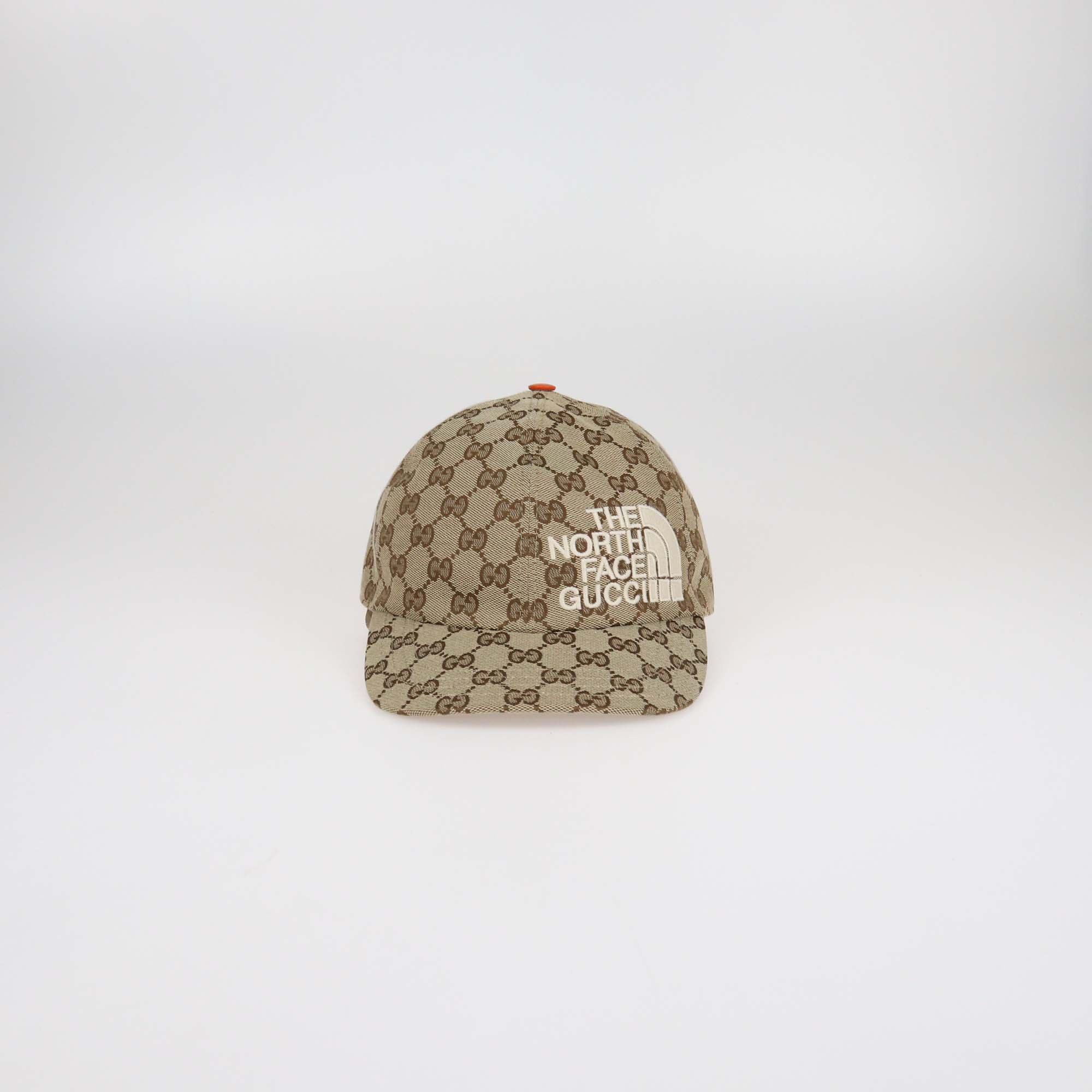 Gucci x The North Face Beige GG Canvas Baseball Cap