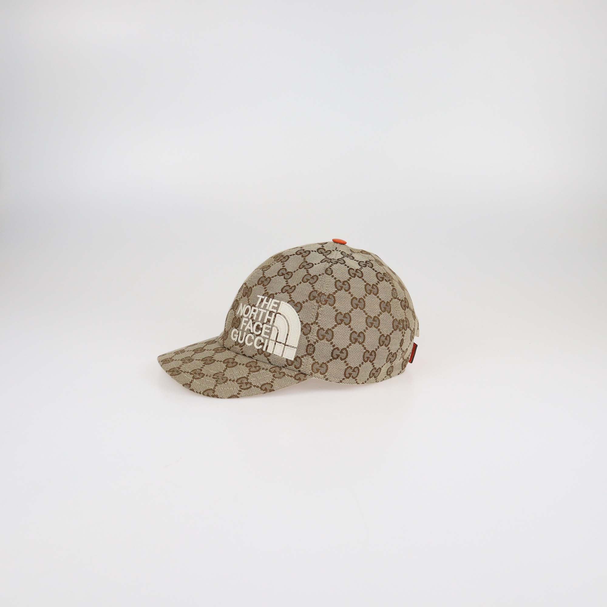 Gucci x The North Face Beige GG Canvas Baseball Cap