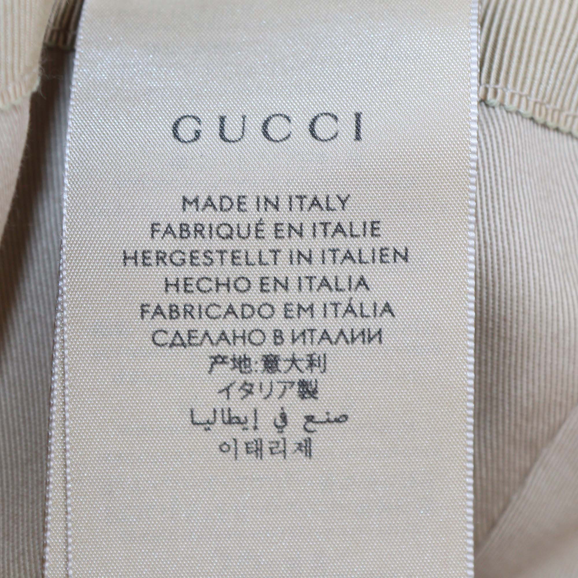 Gucci x The North Face Beige GG Canvas Baseball Cap