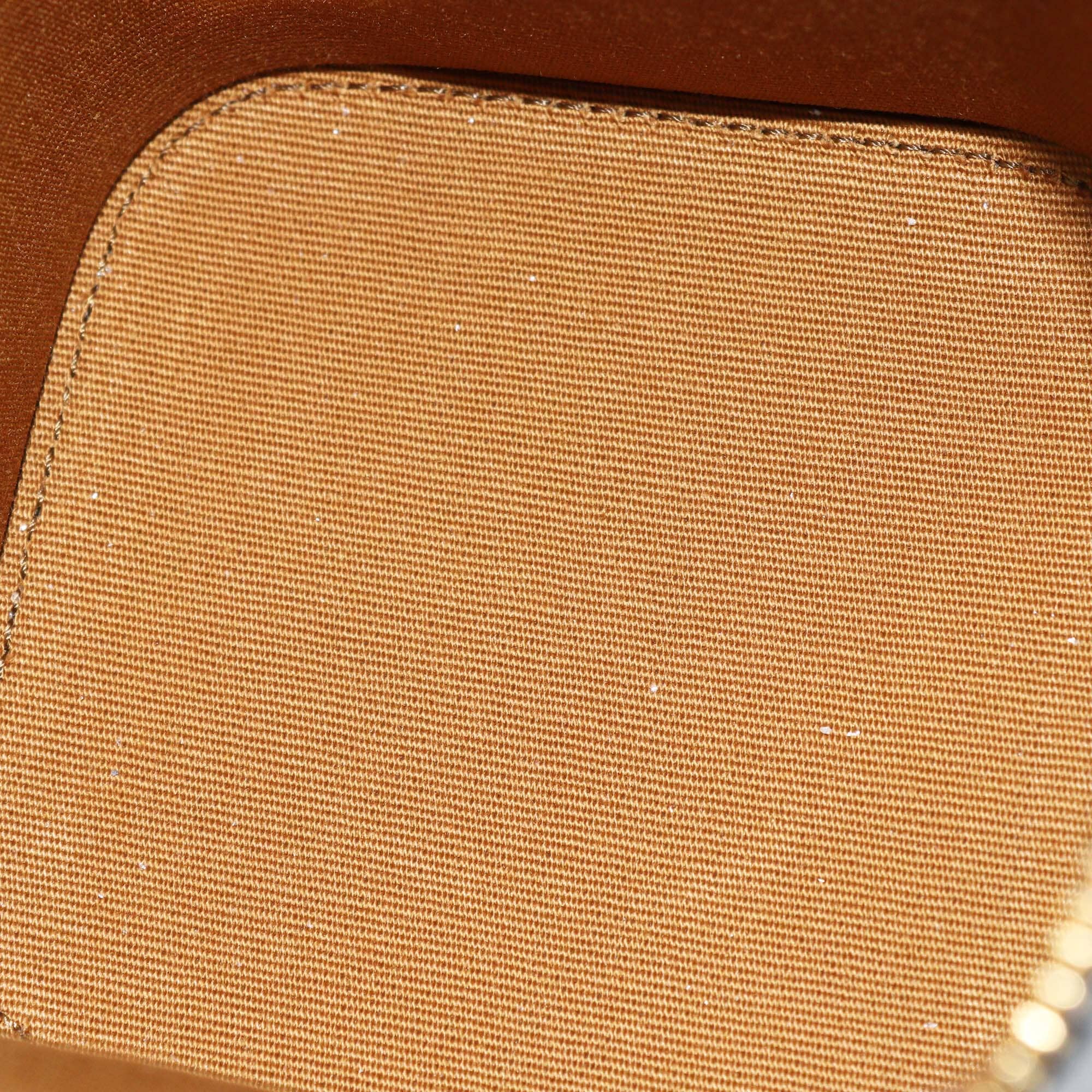 Celine Tan/Black Triomphe Mini Vanity Case Womens Celine