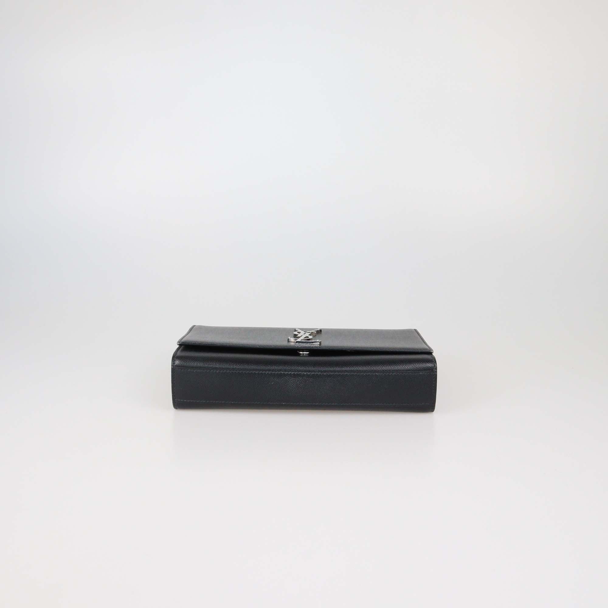 Saint Laurent Black Leather Medium Kate Shoulder Bag