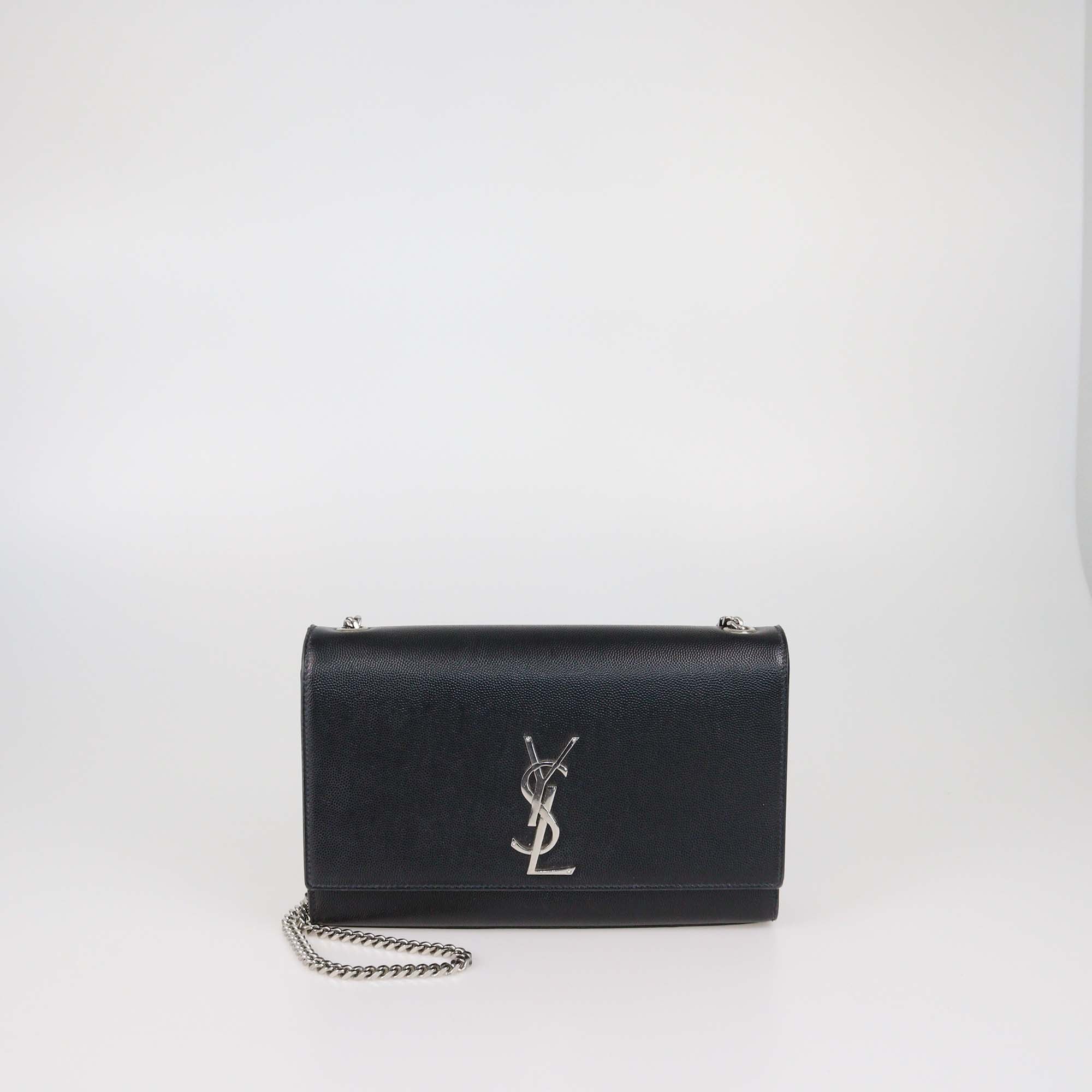 Saint Laurent Black Leather Medium Kate Shoulder Bag