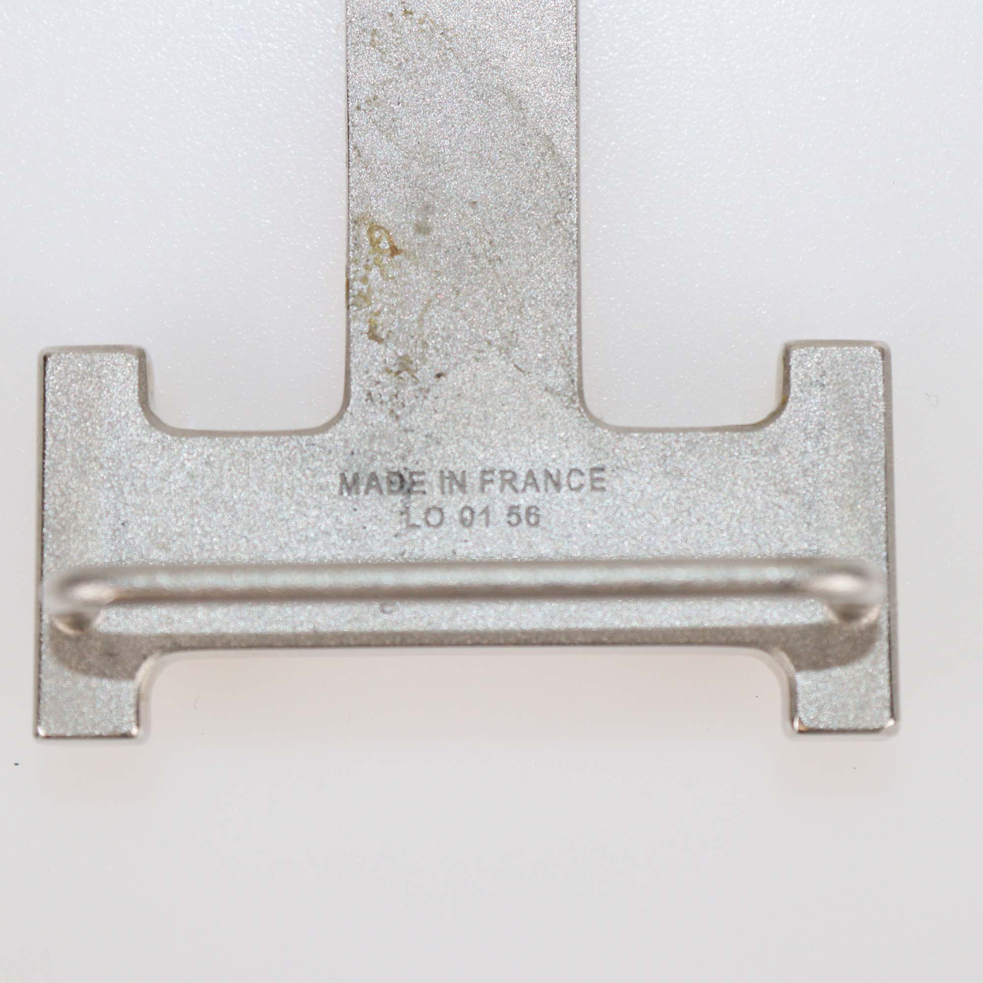 Hermes Palladium Hardware H Buckle