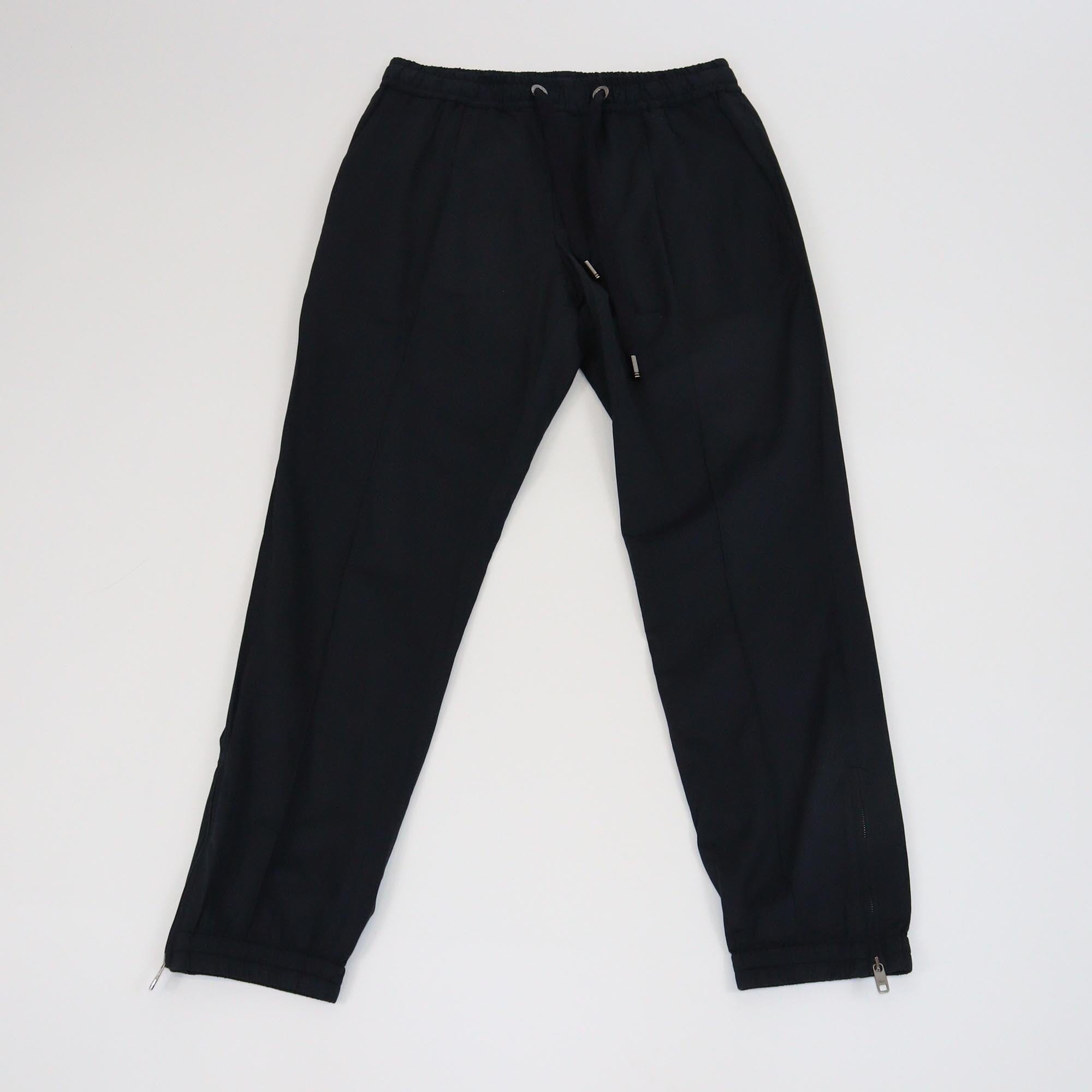 Dolce & Gabbana Black Zipper Detail Jogger Mens Dolce & Gabbana