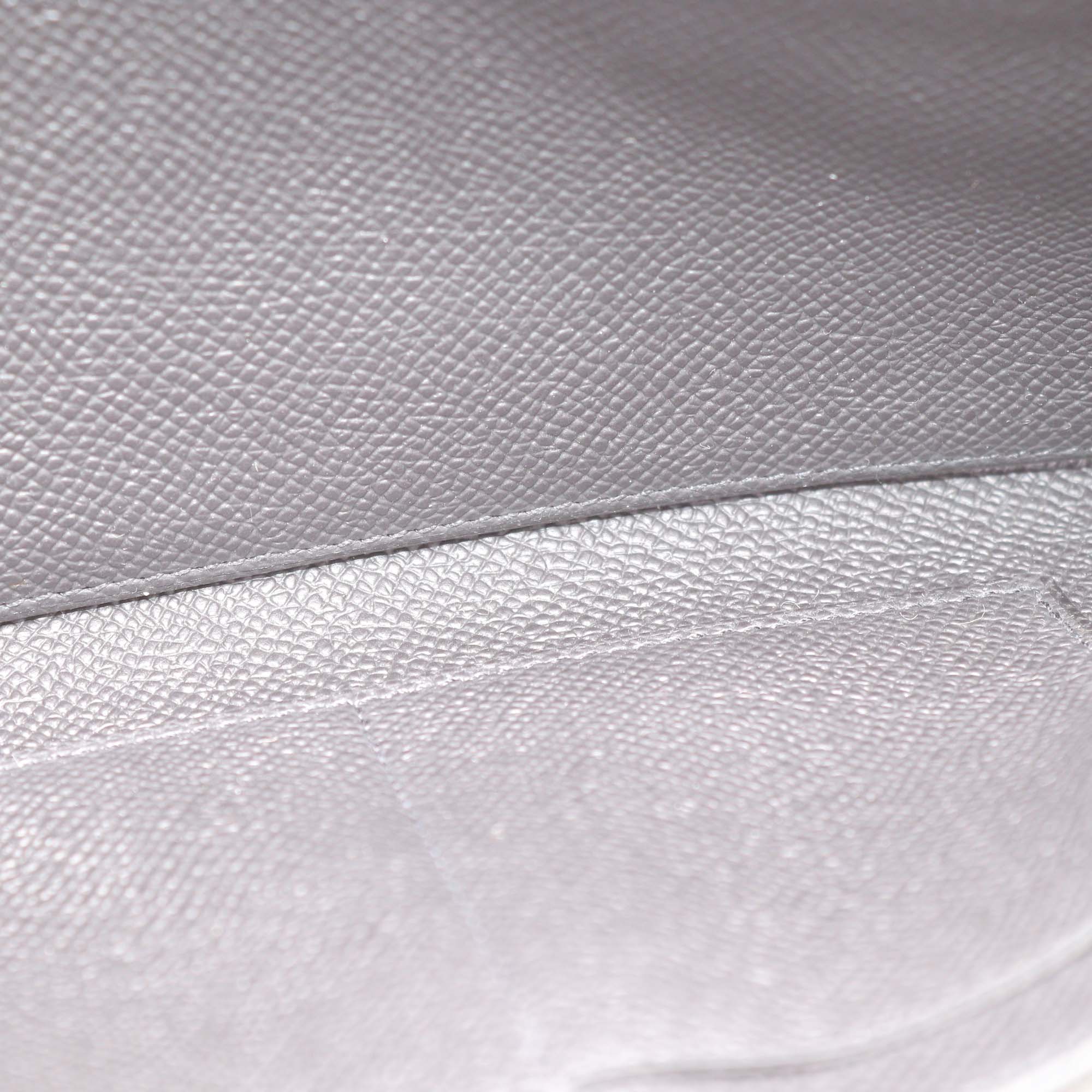 Hermes Black Epsom Leather Kelly Classique To Go Wallet