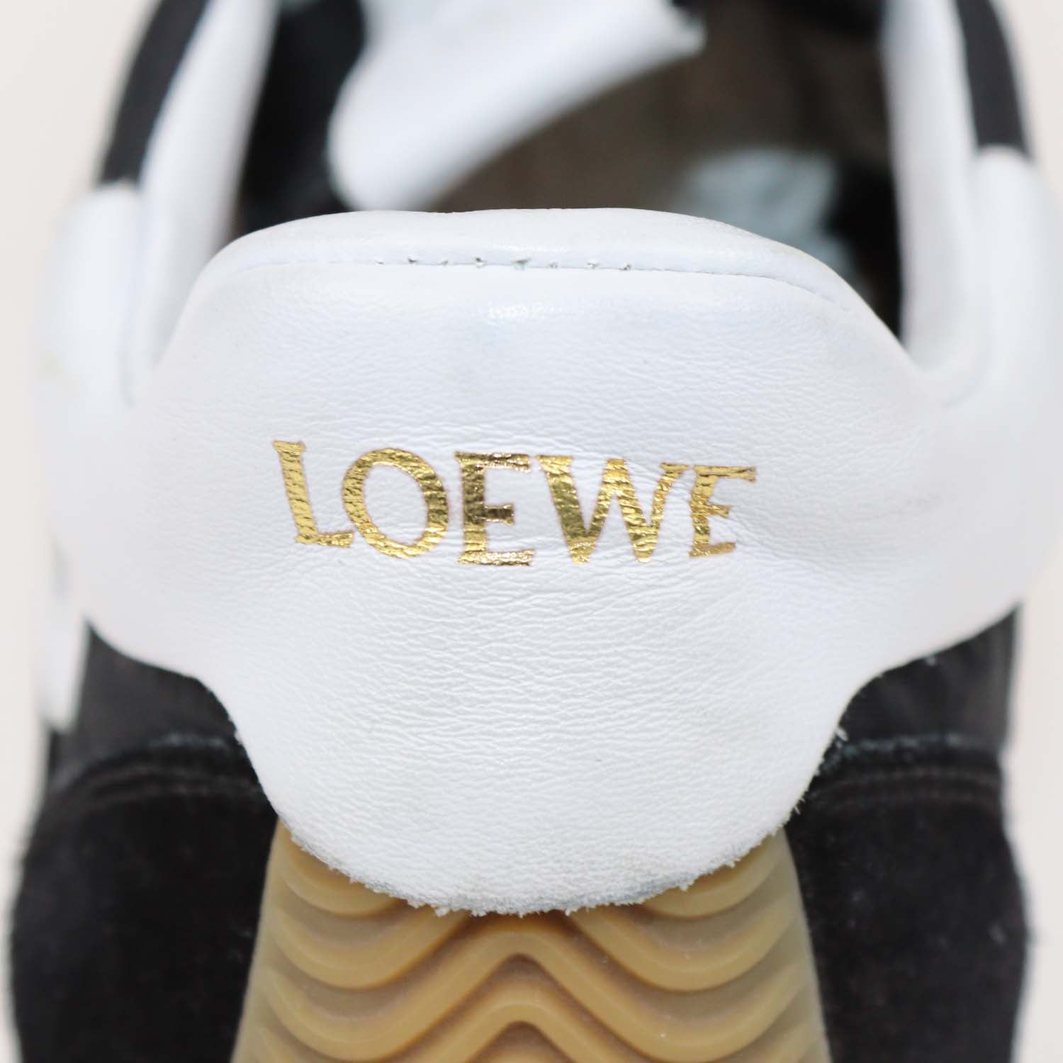 Loewe Black,White Suede and Nylon Flow Runner Low Top Sneakers
