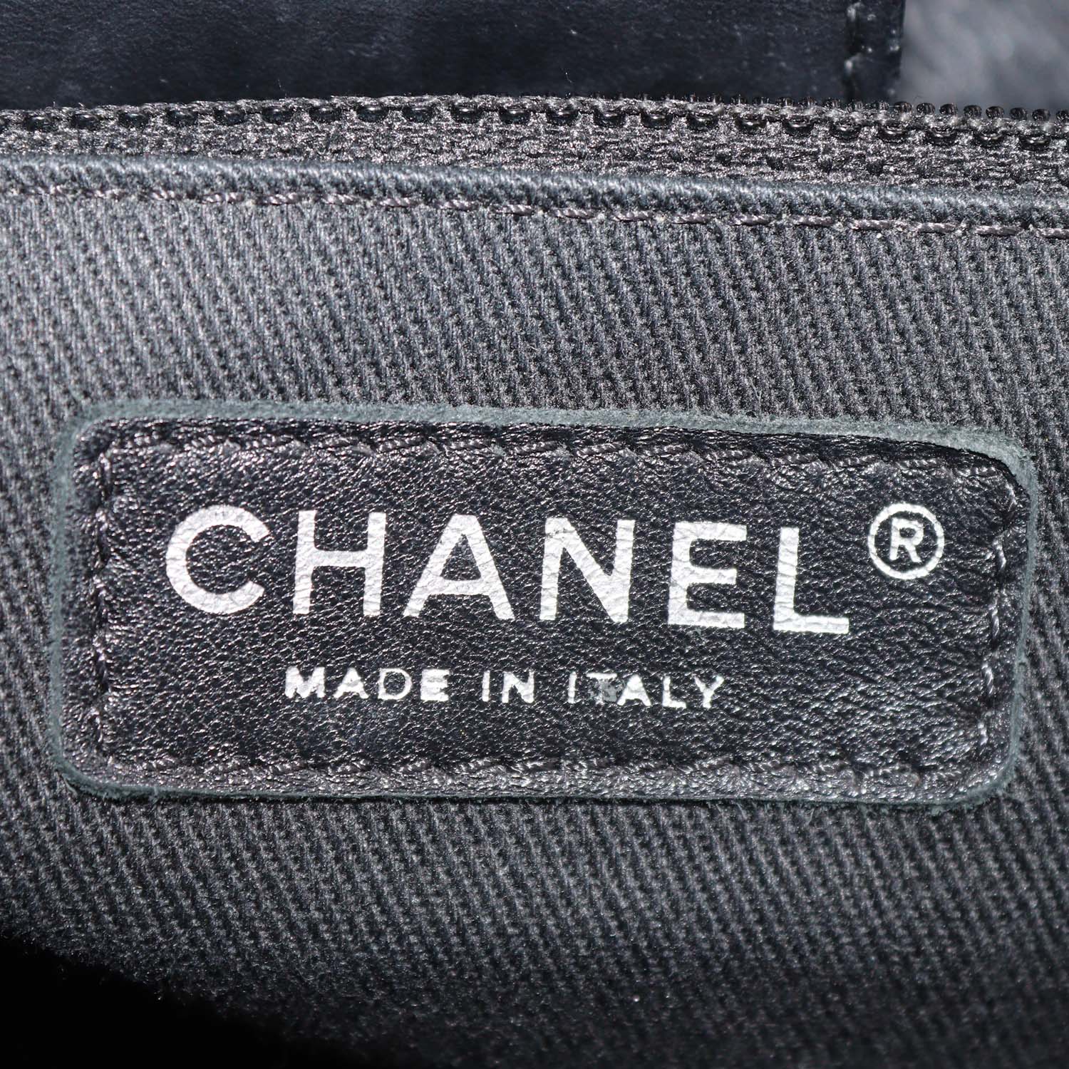 Chanel Black Perforated Leather Up in the Air Tote