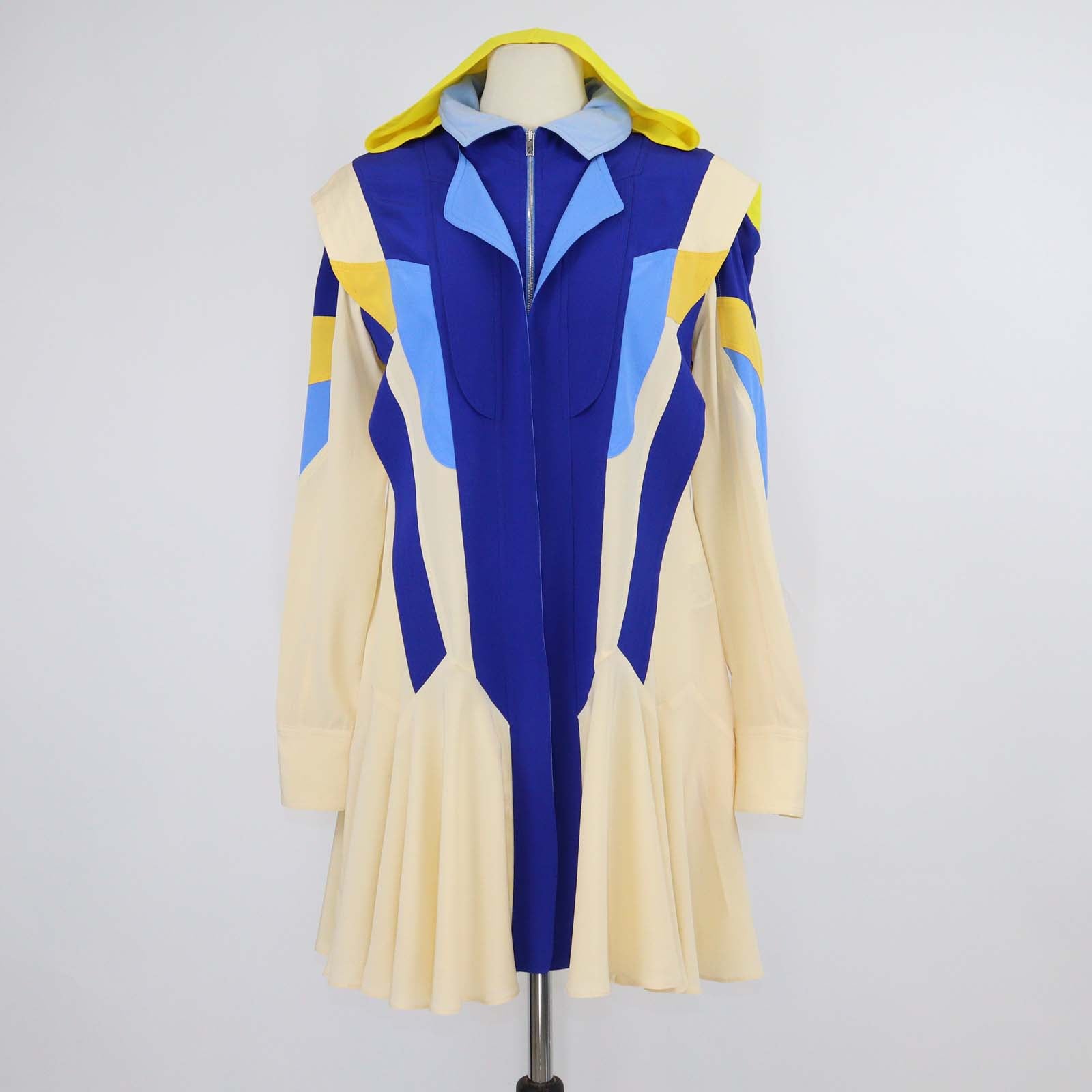 Stella McCartney Multicolor Silk Monica Colorblock Mini Dress