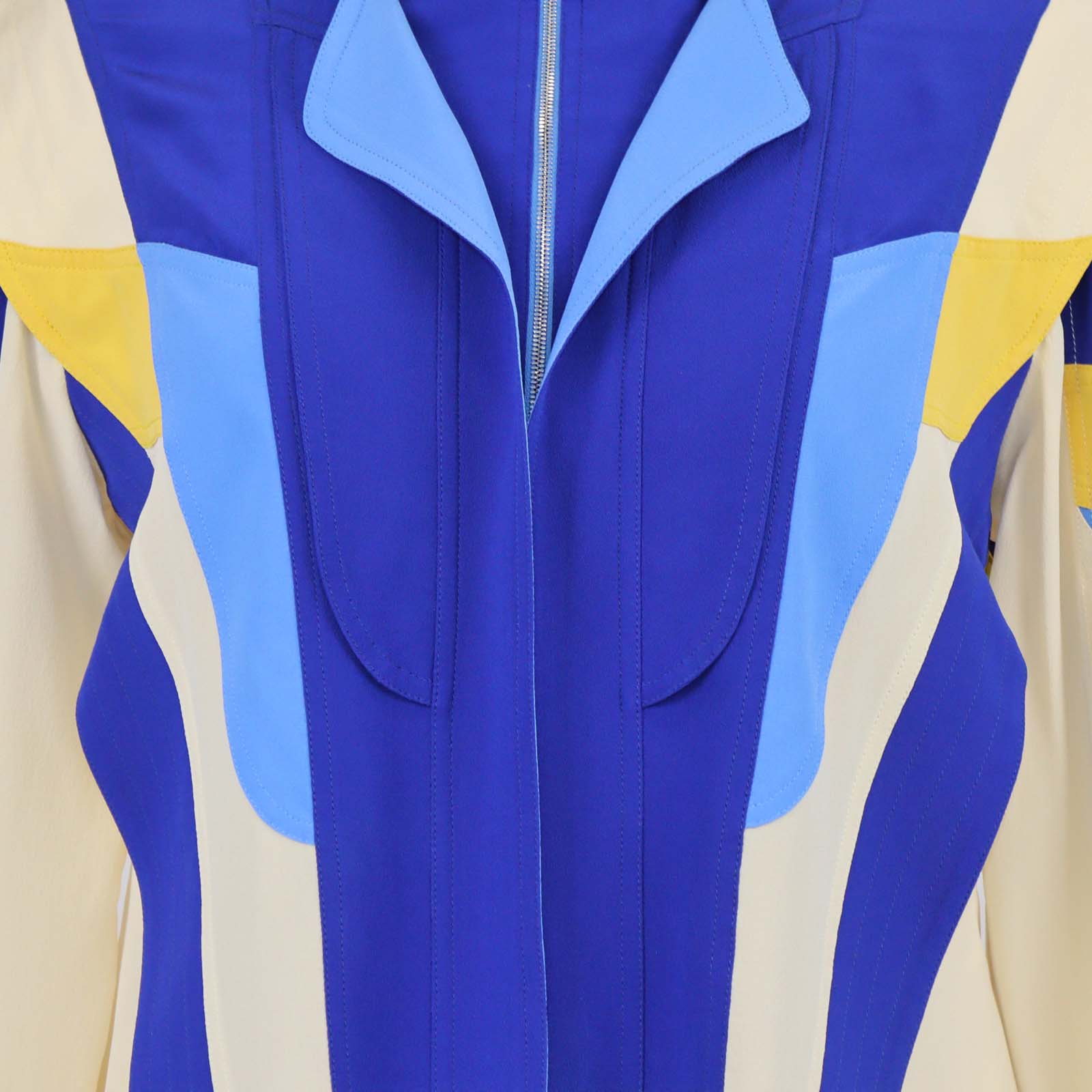 Stella McCartney Multicolor Silk Monica Colorblock Mini Dress