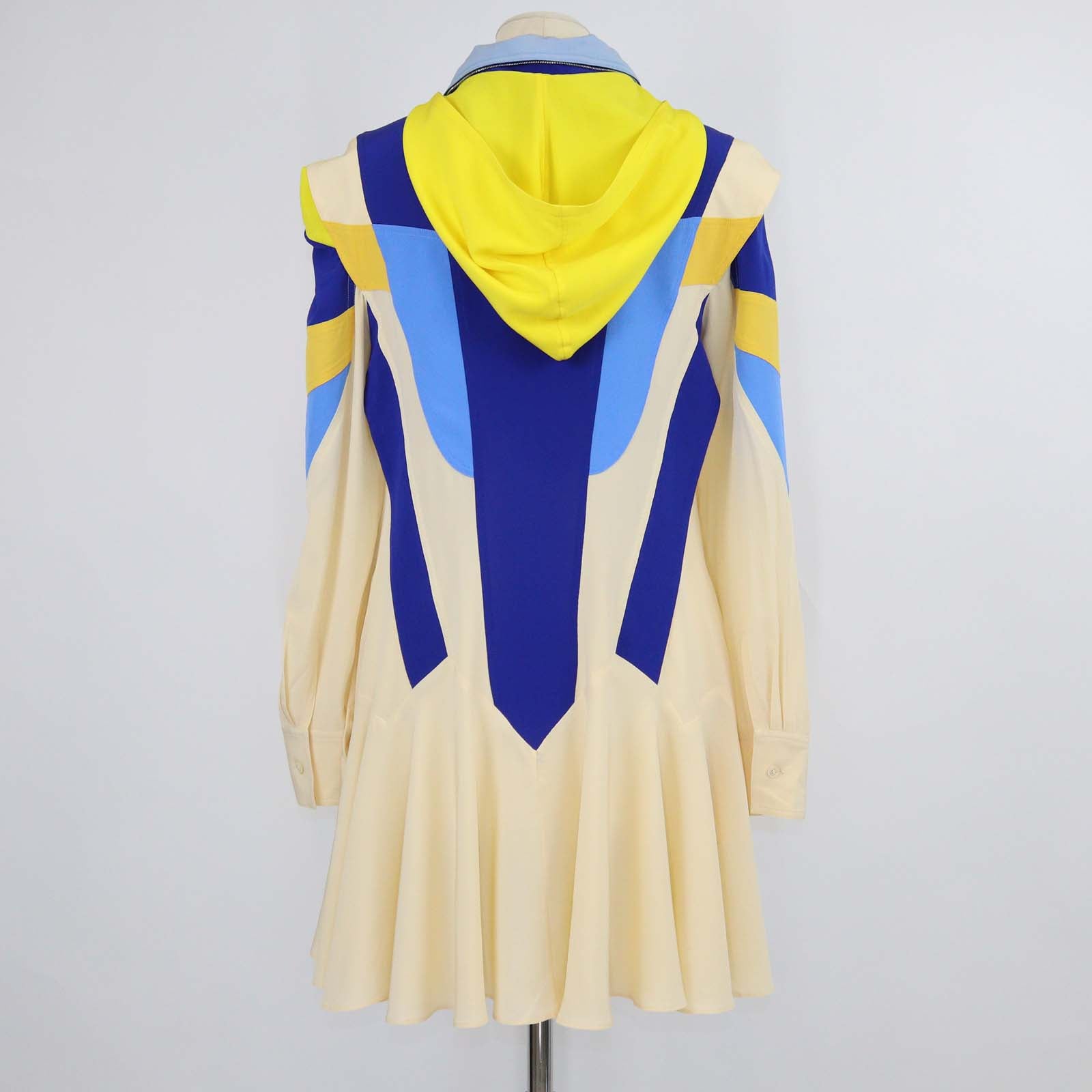 Stella McCartney Multicolor Silk Monica Colorblock Mini Dress