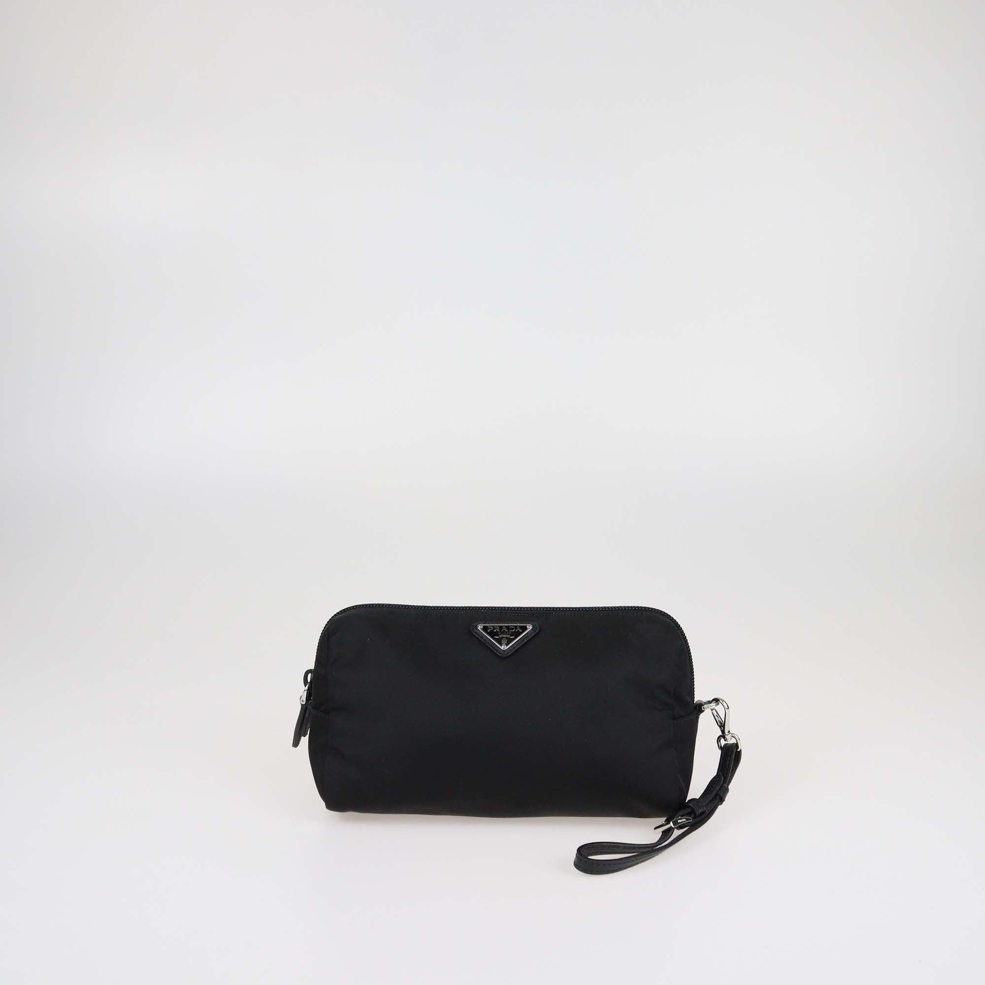Prada Black Re-Nylon Wristlet Pouch
