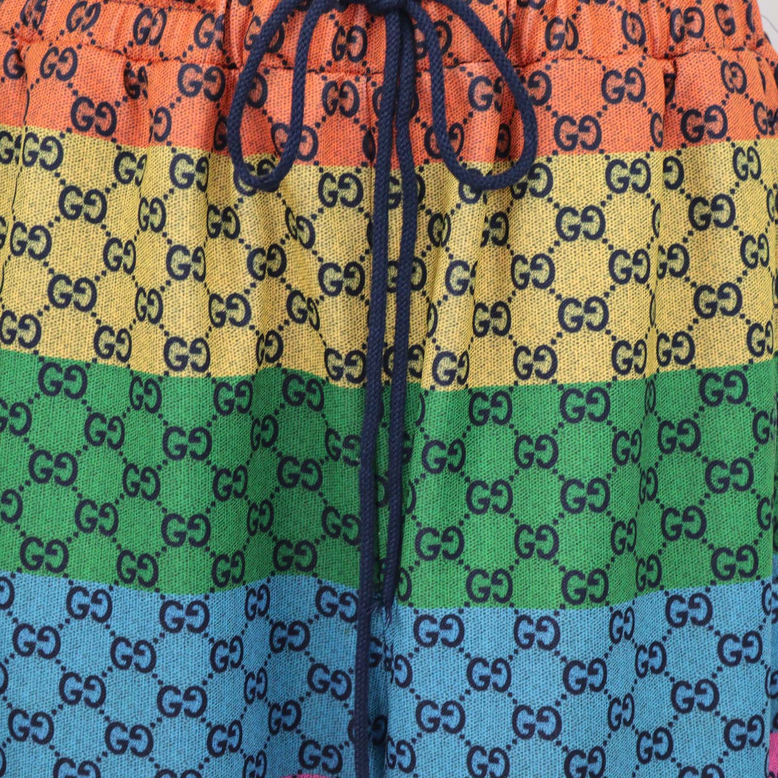 Gucci Multicolor Jersey GG Rainbow Short