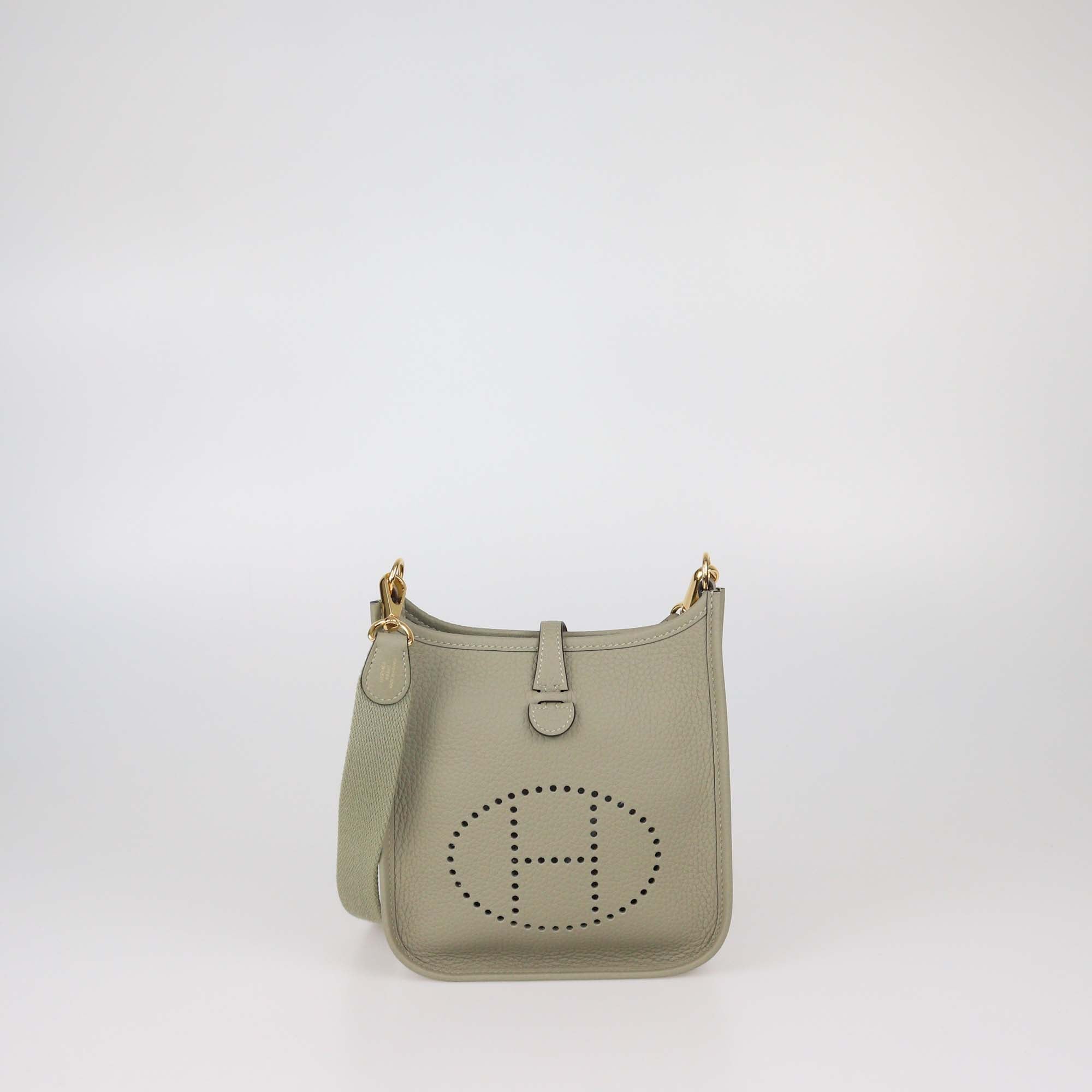 Hermes Sauge Clemence Leather Evelyne TPM Bag