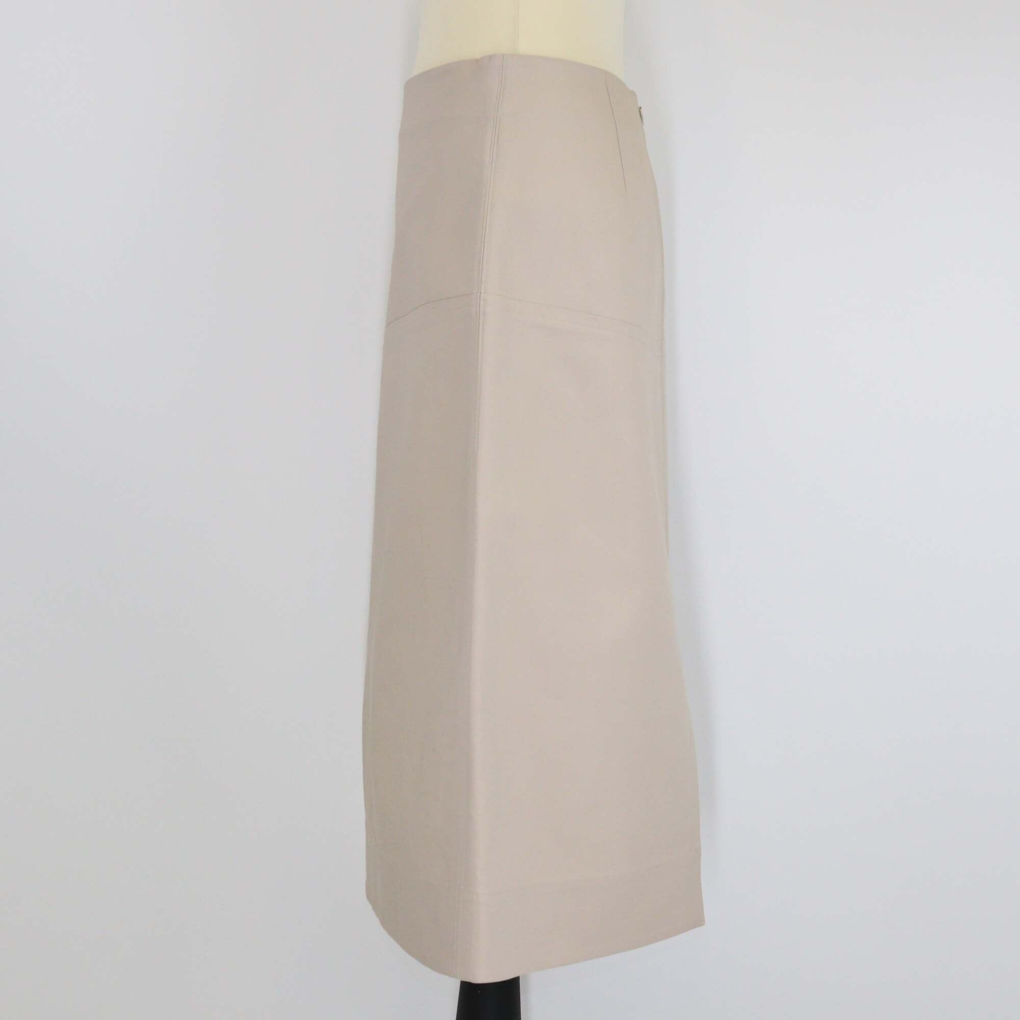 Celine Cream Pocket Mid Length Skirt Womens Celine