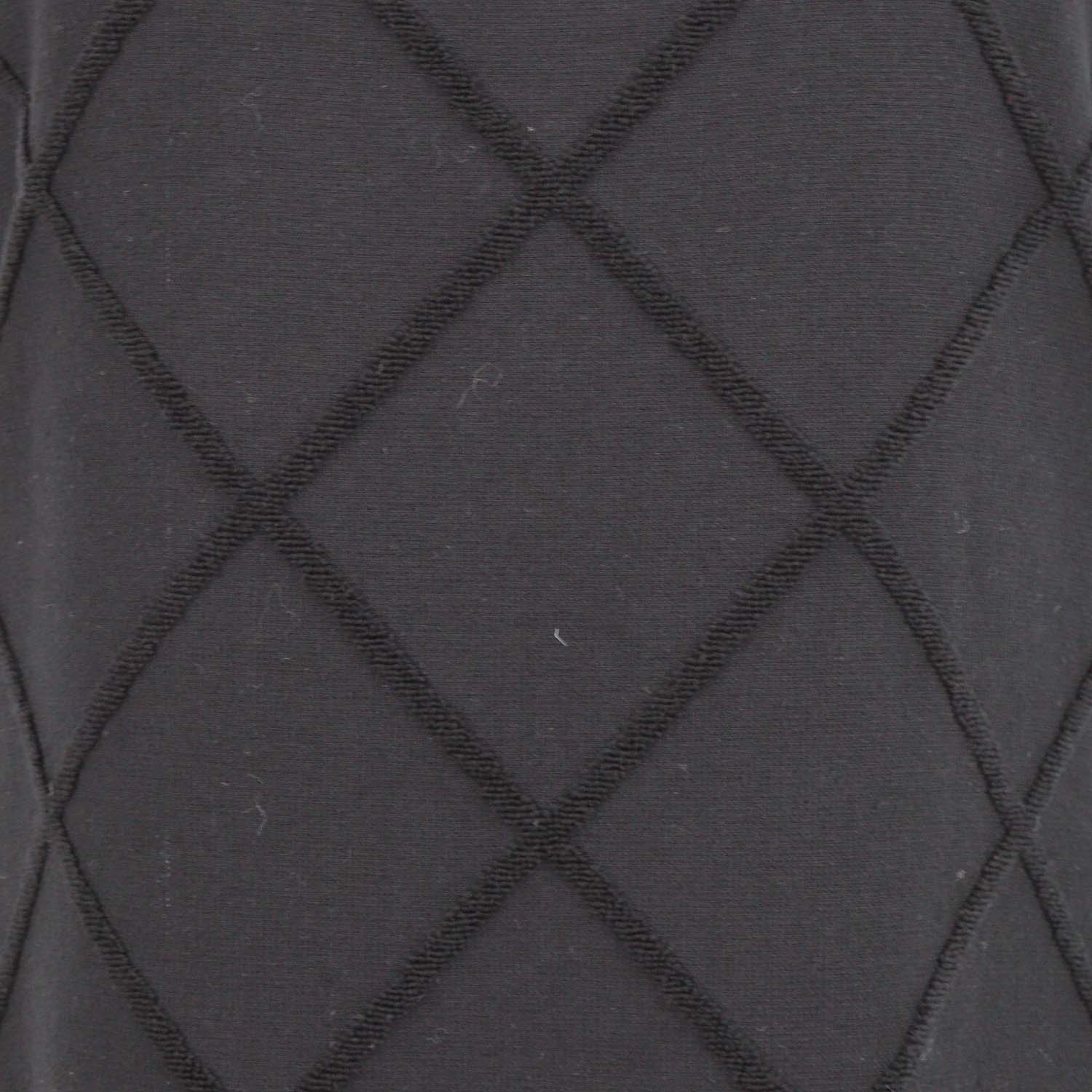 Chanel Black Quilted CC Logo Cotton Knit Sleeveless Maxi Dress