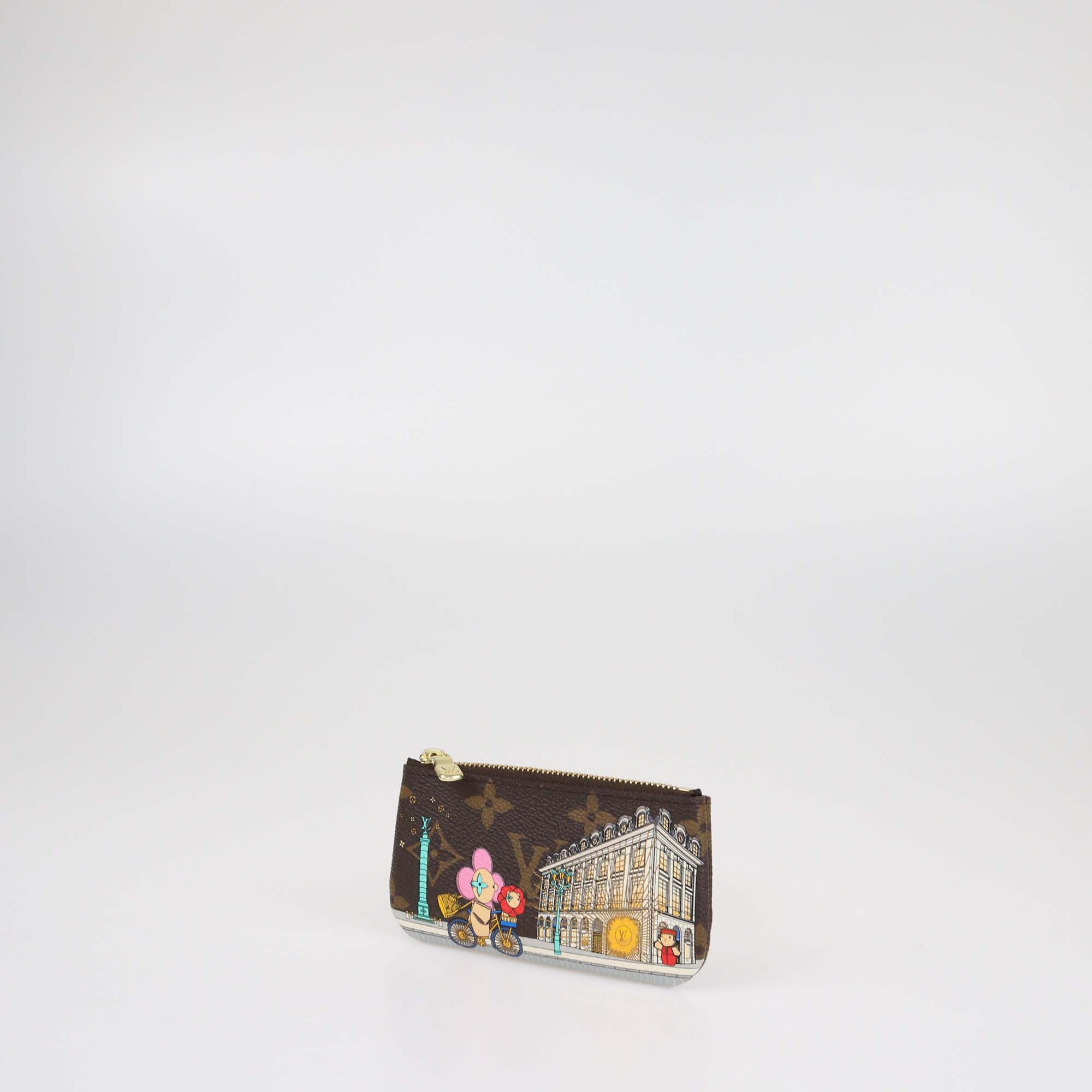 Louis Vuitton Monogram Canvas Christmas Animation Paris Key Pouch
