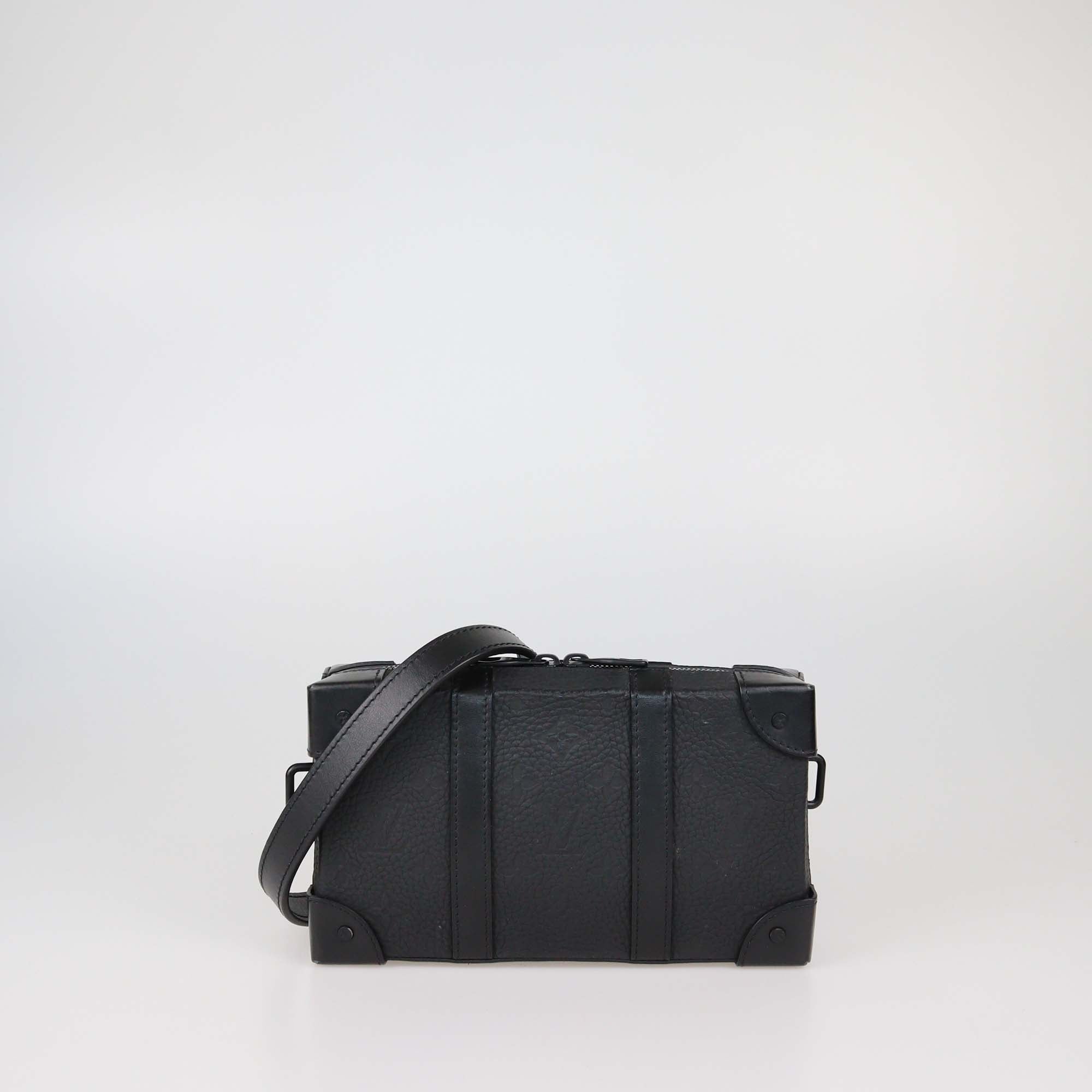 Louis Vuitton Black Leather Monogram Soft Trunk Wallet