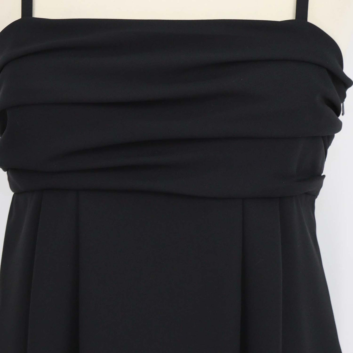 Moschino Cheap & Chic Black Thin Strap Ruffled Mini Dress