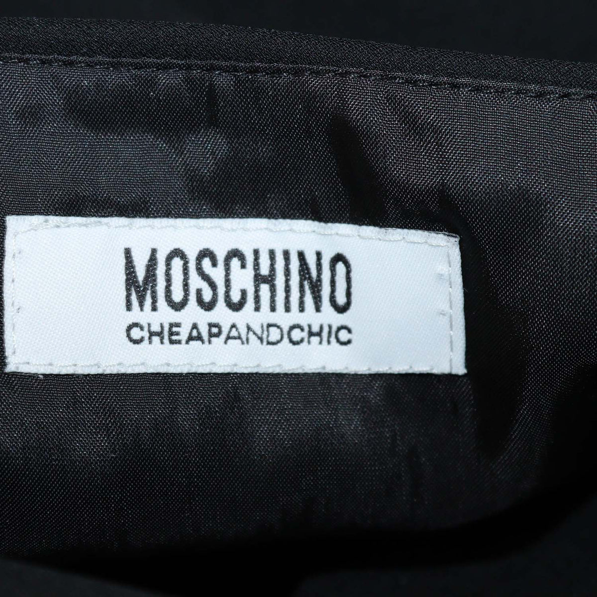 Moschino Cheap & Chic Black Thin Strap Ruffled Mini Dress