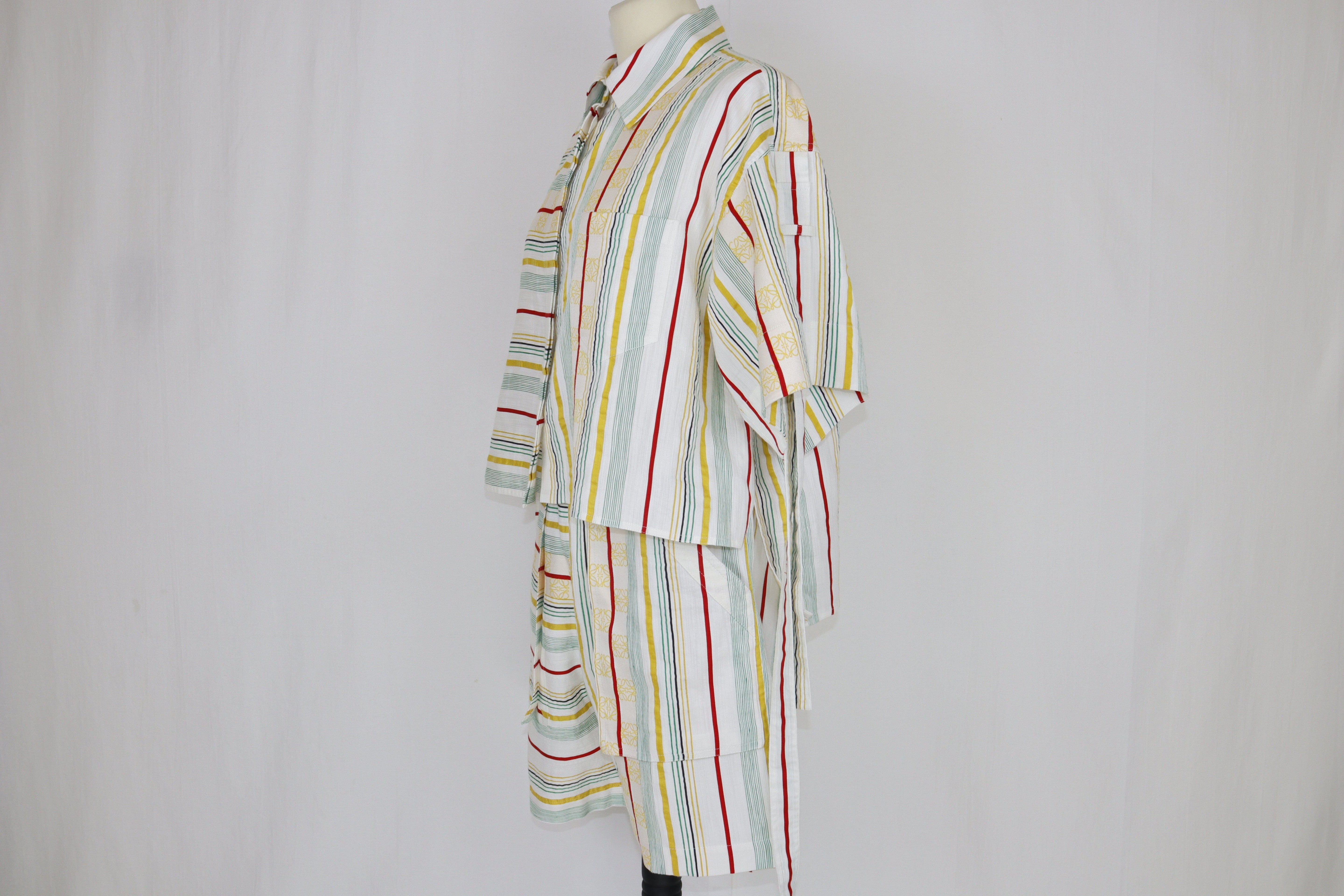 Multicolor Short Sleeve Shirt & Short Set Clothing Loewe x Paula's lbiza 