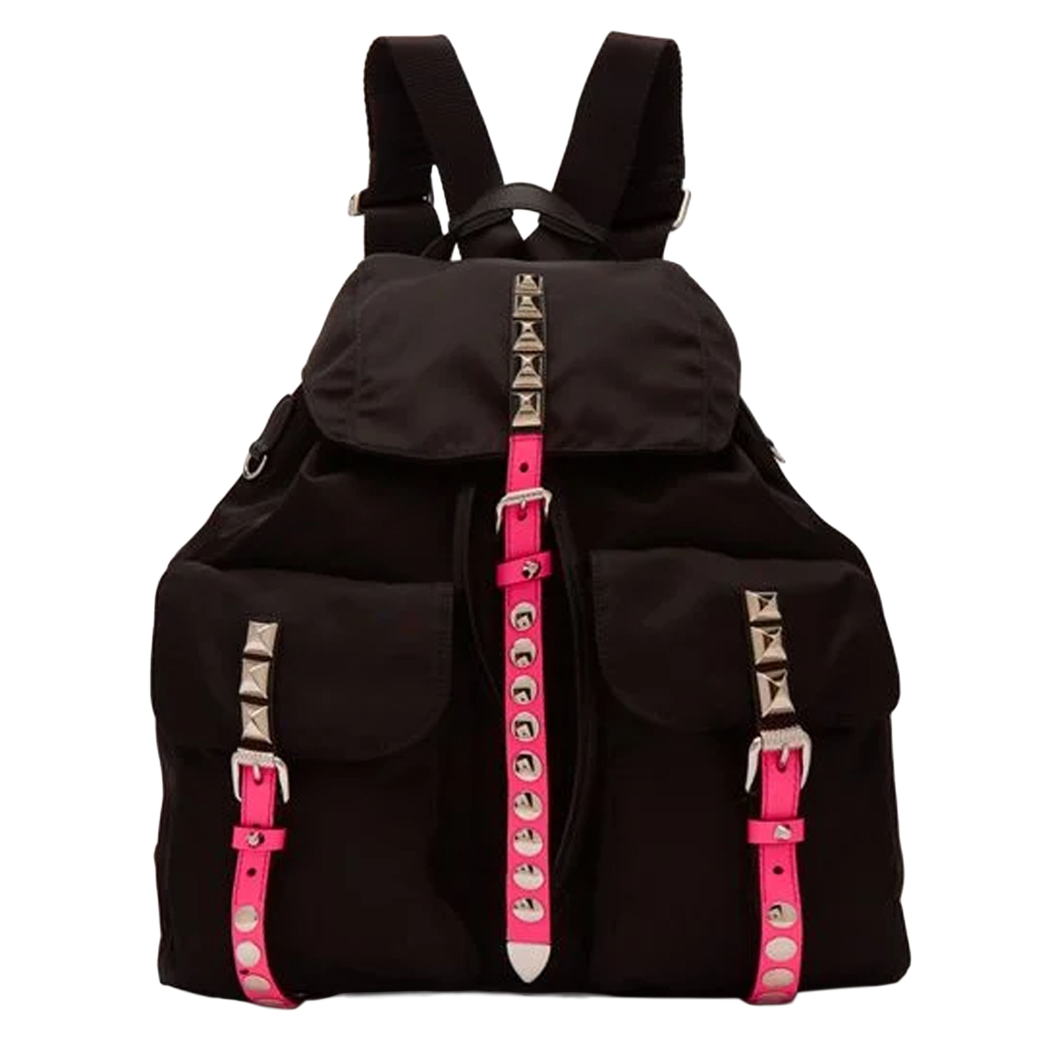 Black New Vela Studded Backpack