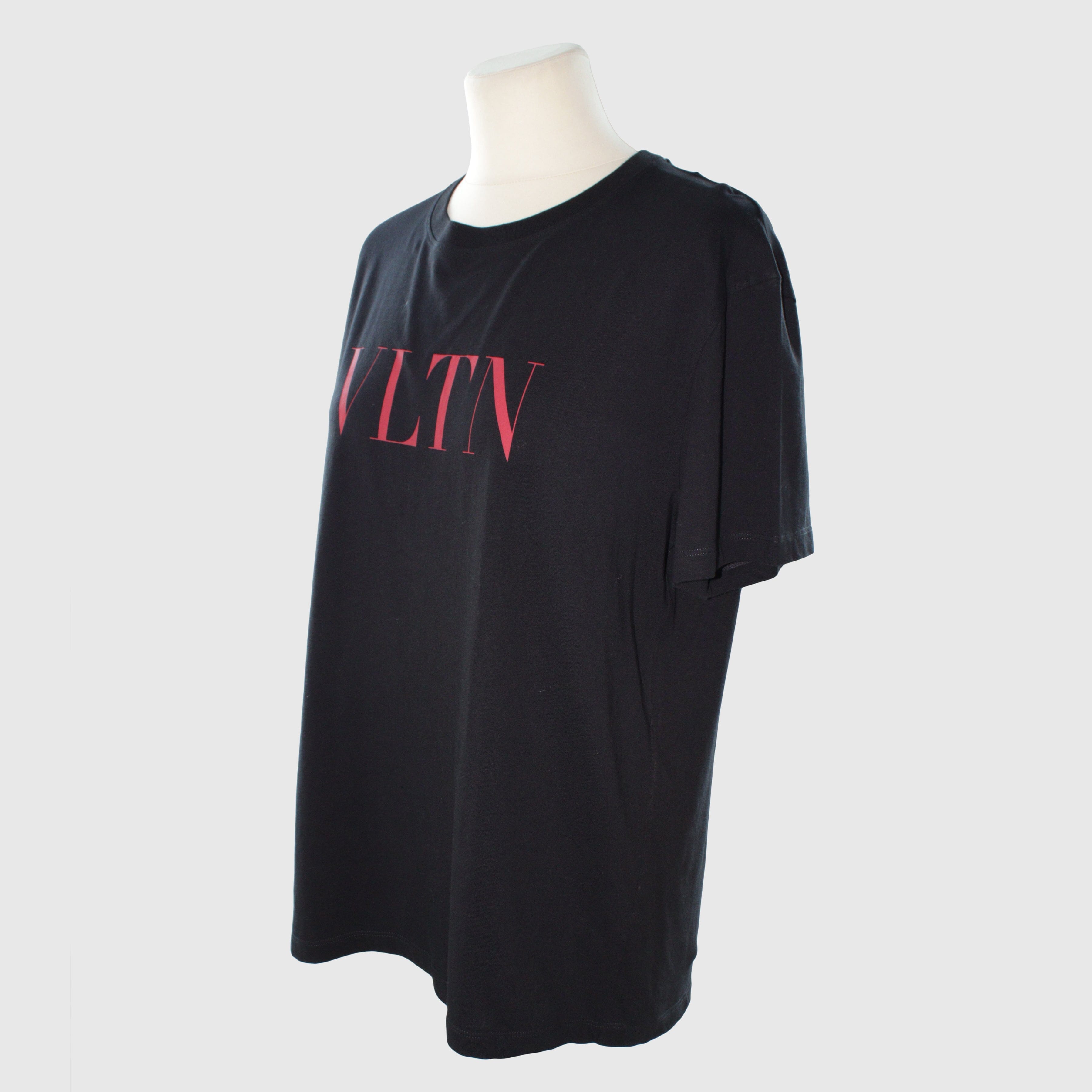 Black VLTN Print T Shirt