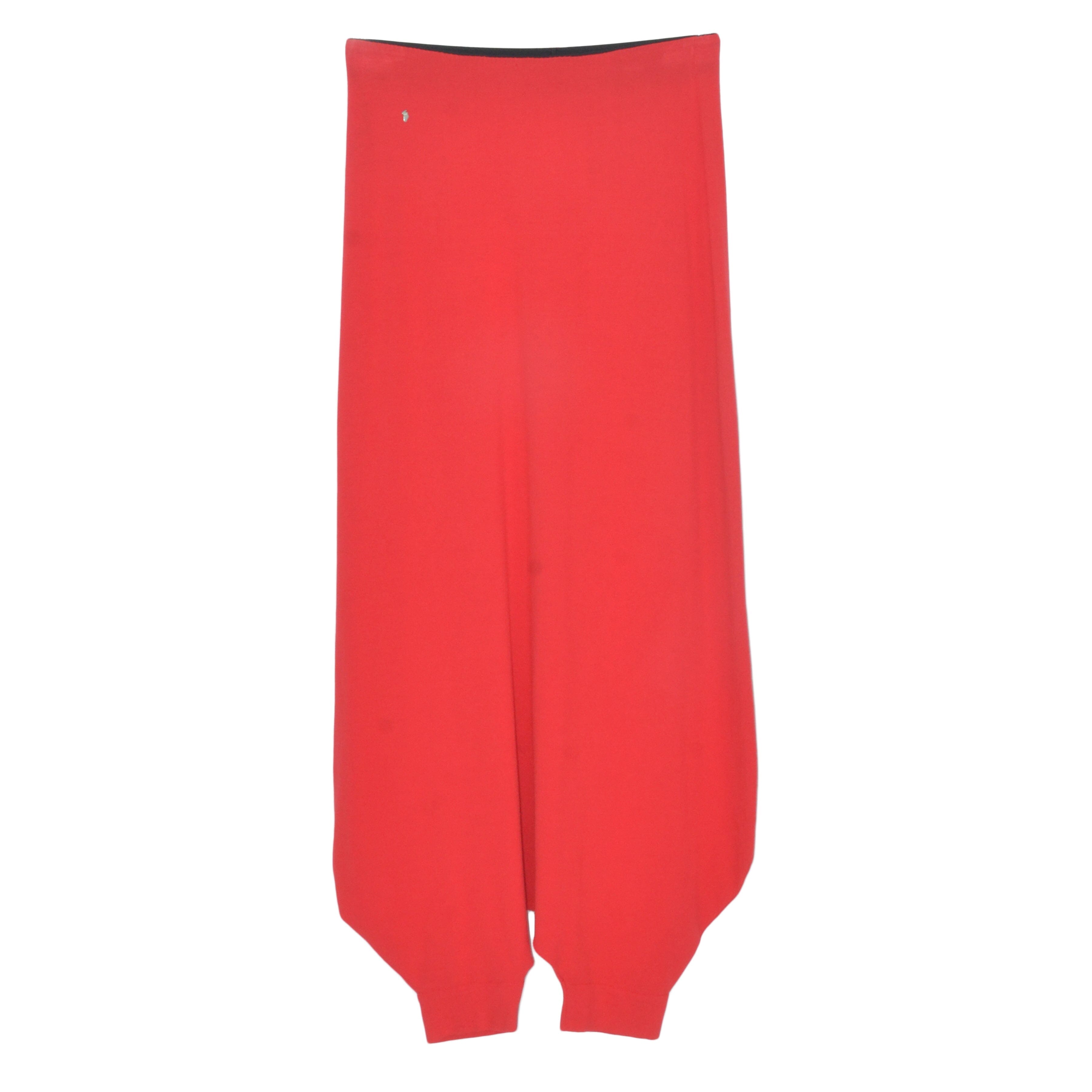 Red Knit Pant/Skirt Clothing Oblique Creations