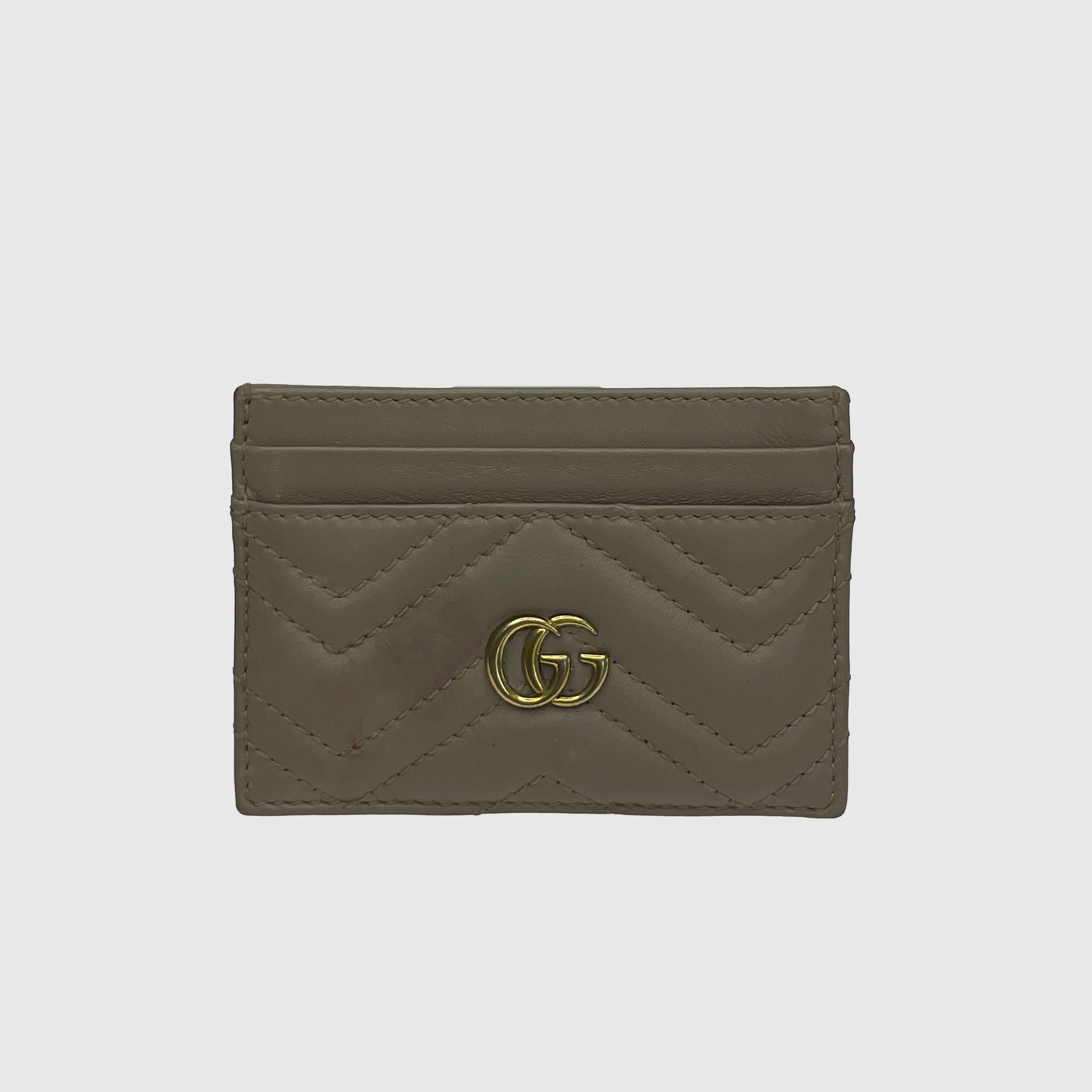 Beige GG Cardholder Wallet Gucci 