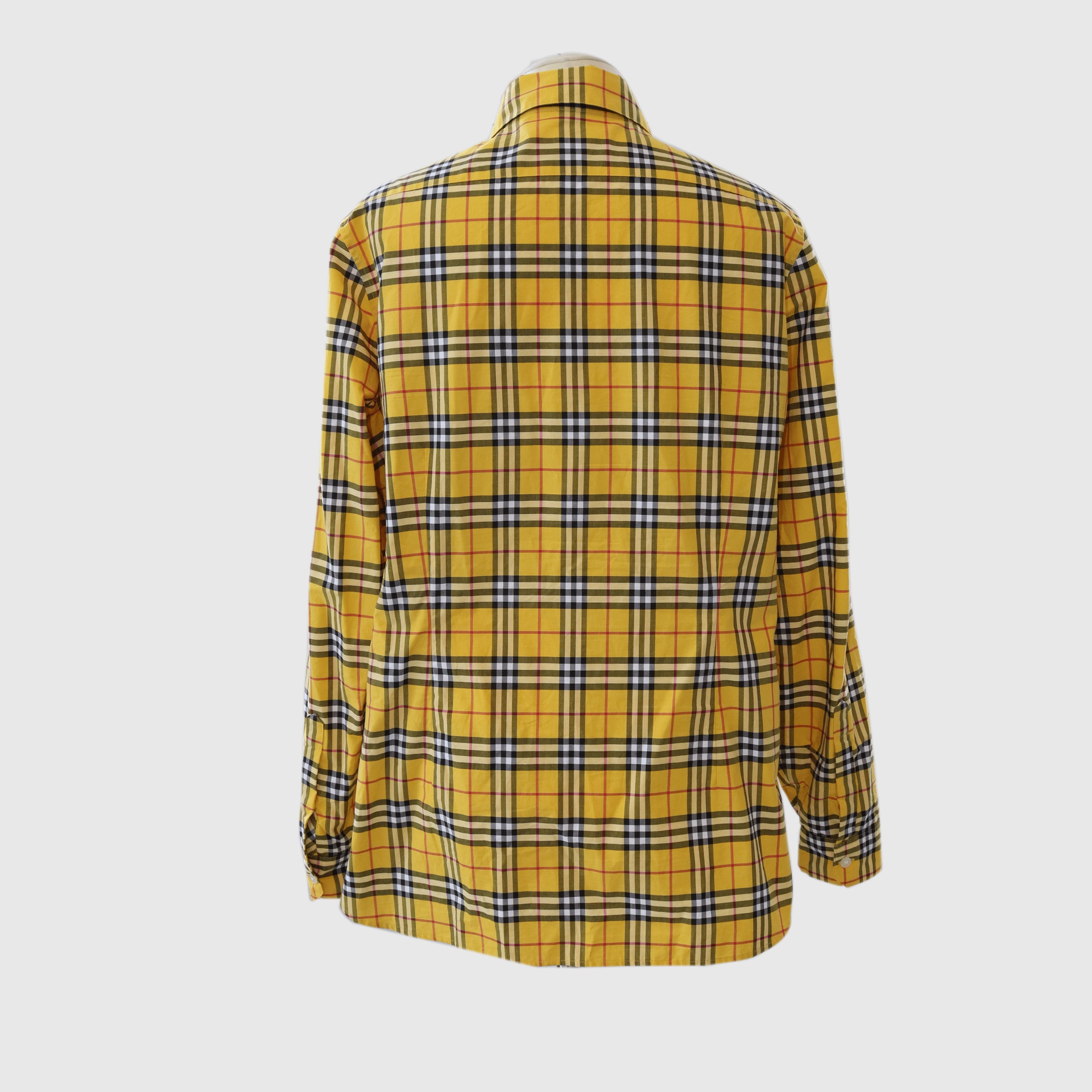 Yellow/Multicolor Checkered Shirt