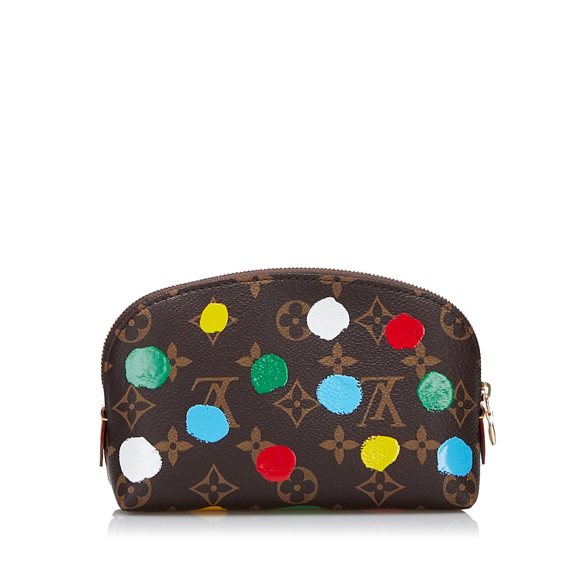 x YK Infinity Dots Monogram Cosmetic Pouch Image#3