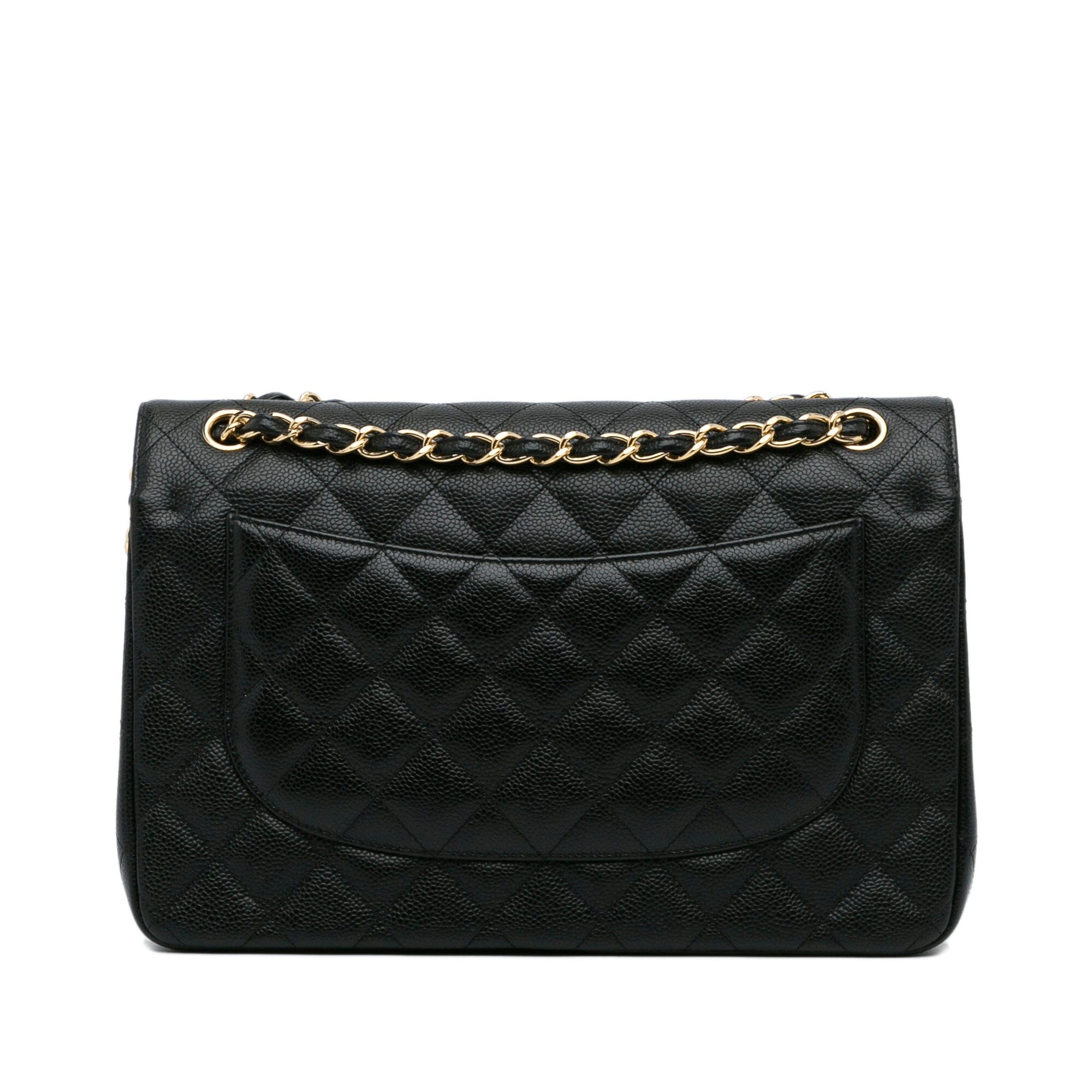 Jumbo Classic Caviar Double Flap Image#3