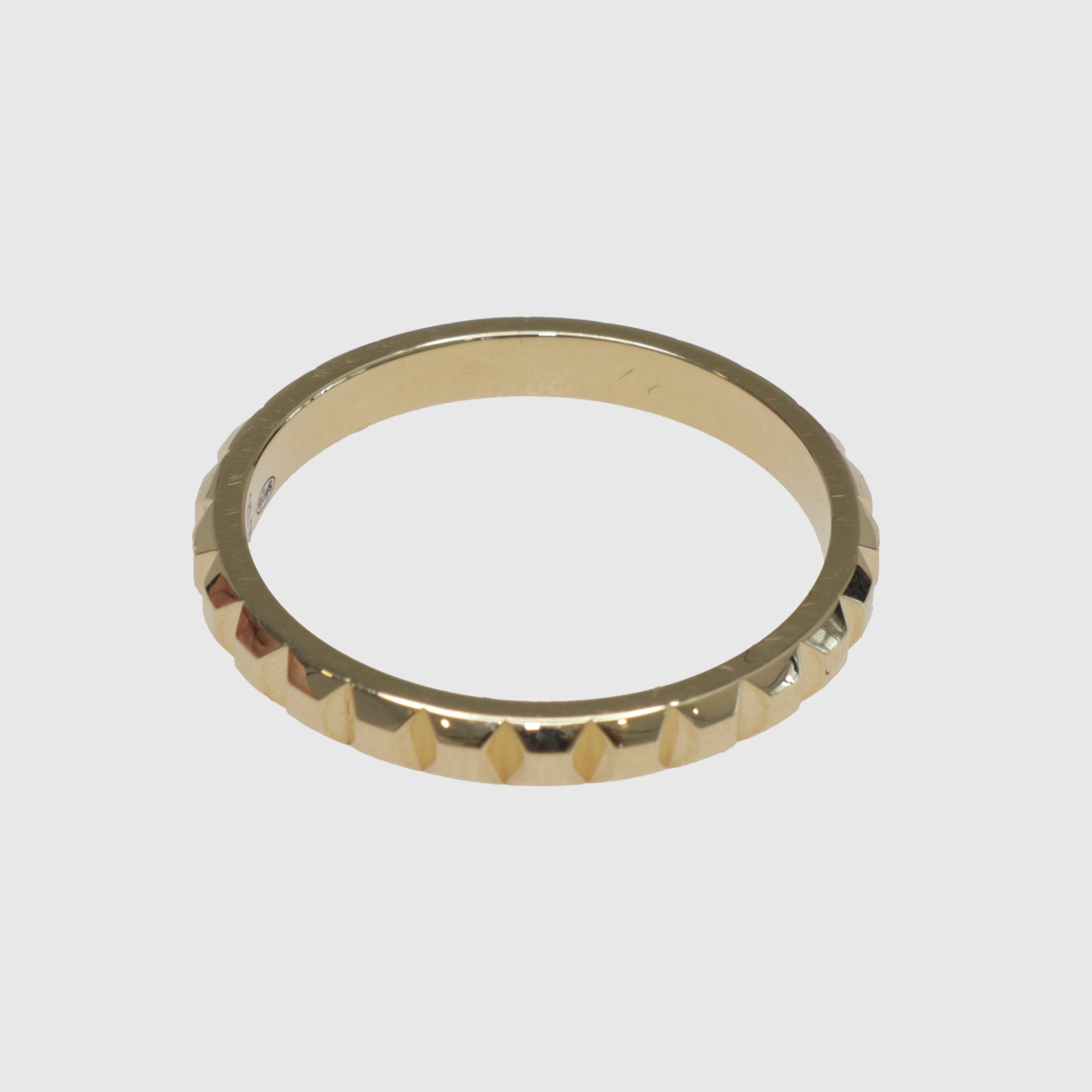 Yellow Gold Quatre Clou de Paris Small Wedding Band Ring Fine Jewelry Boucheron 