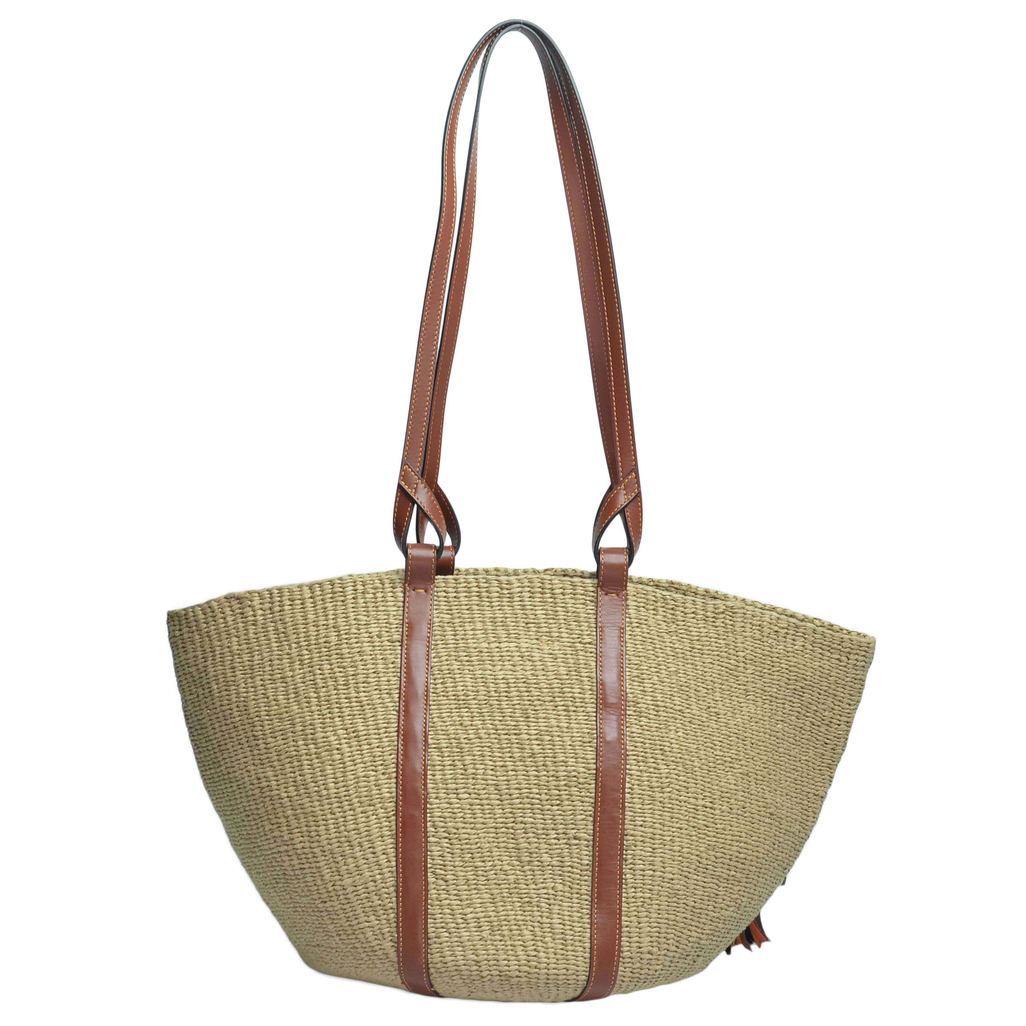 ChloeBrown Tassel Large Basket Bag Bag Chloe