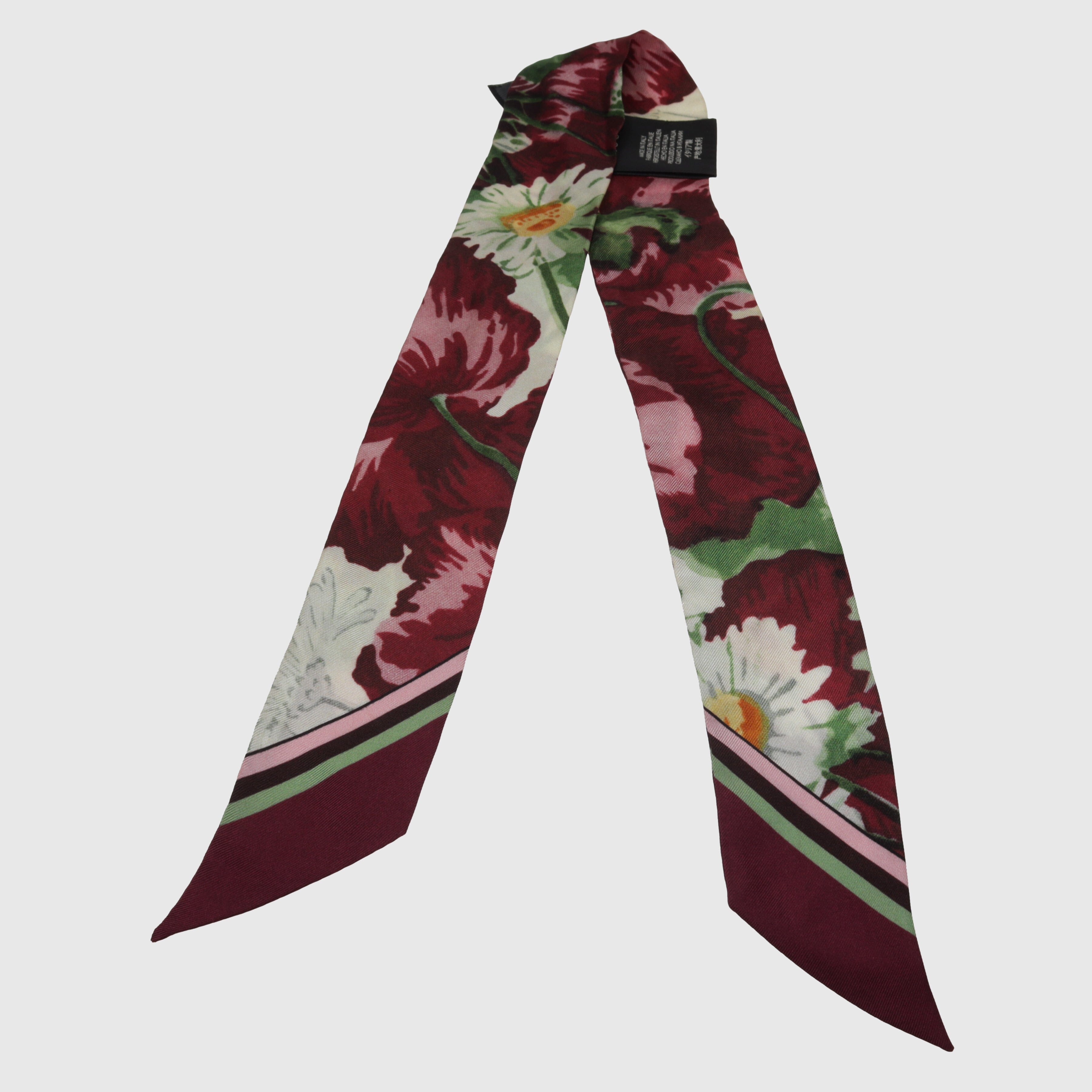 Burgundy/Multicolor Floral Twilly Accessories Gucci 